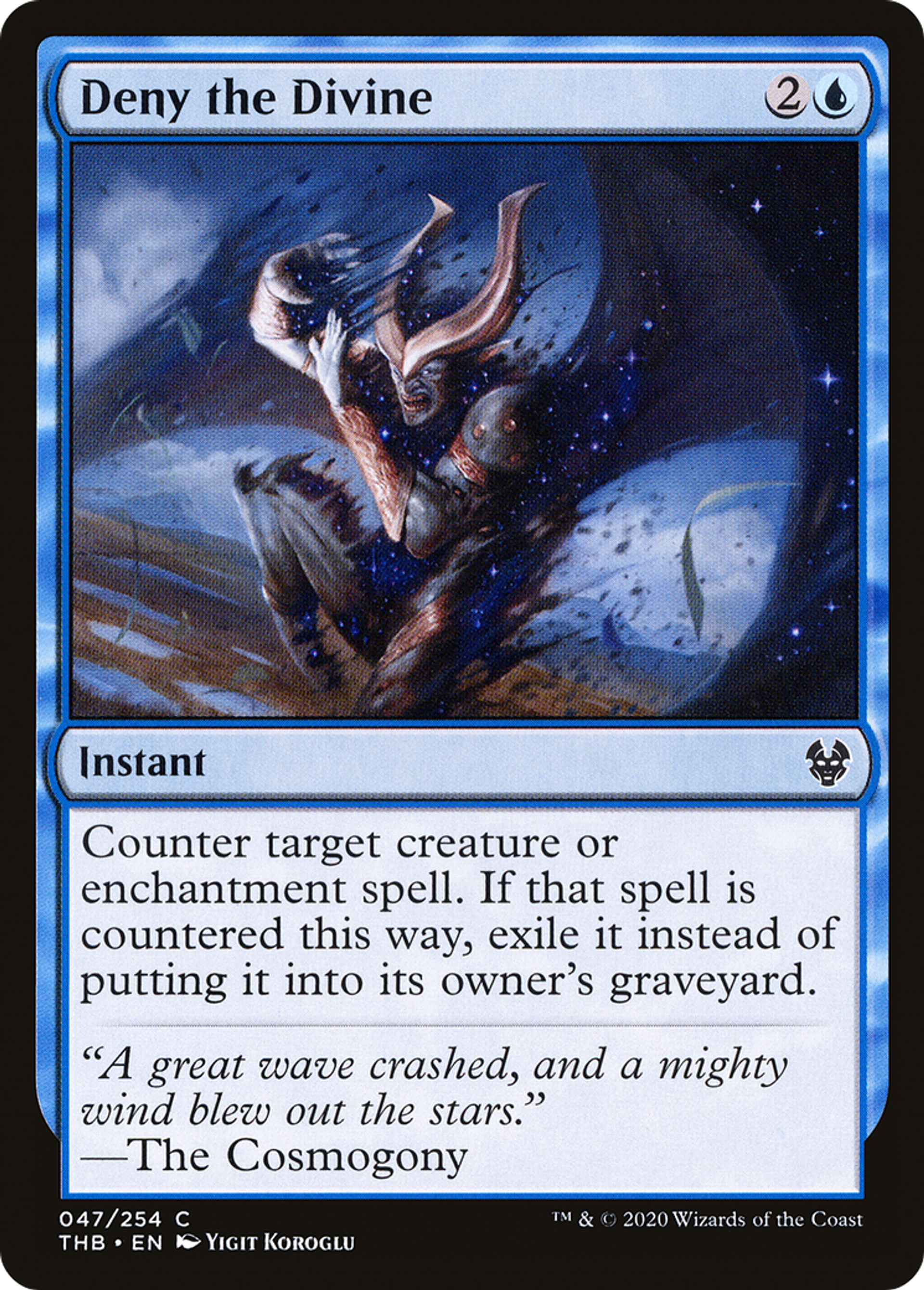 Deny the Divine — Theros Beyond Death — Magic: The Gathering