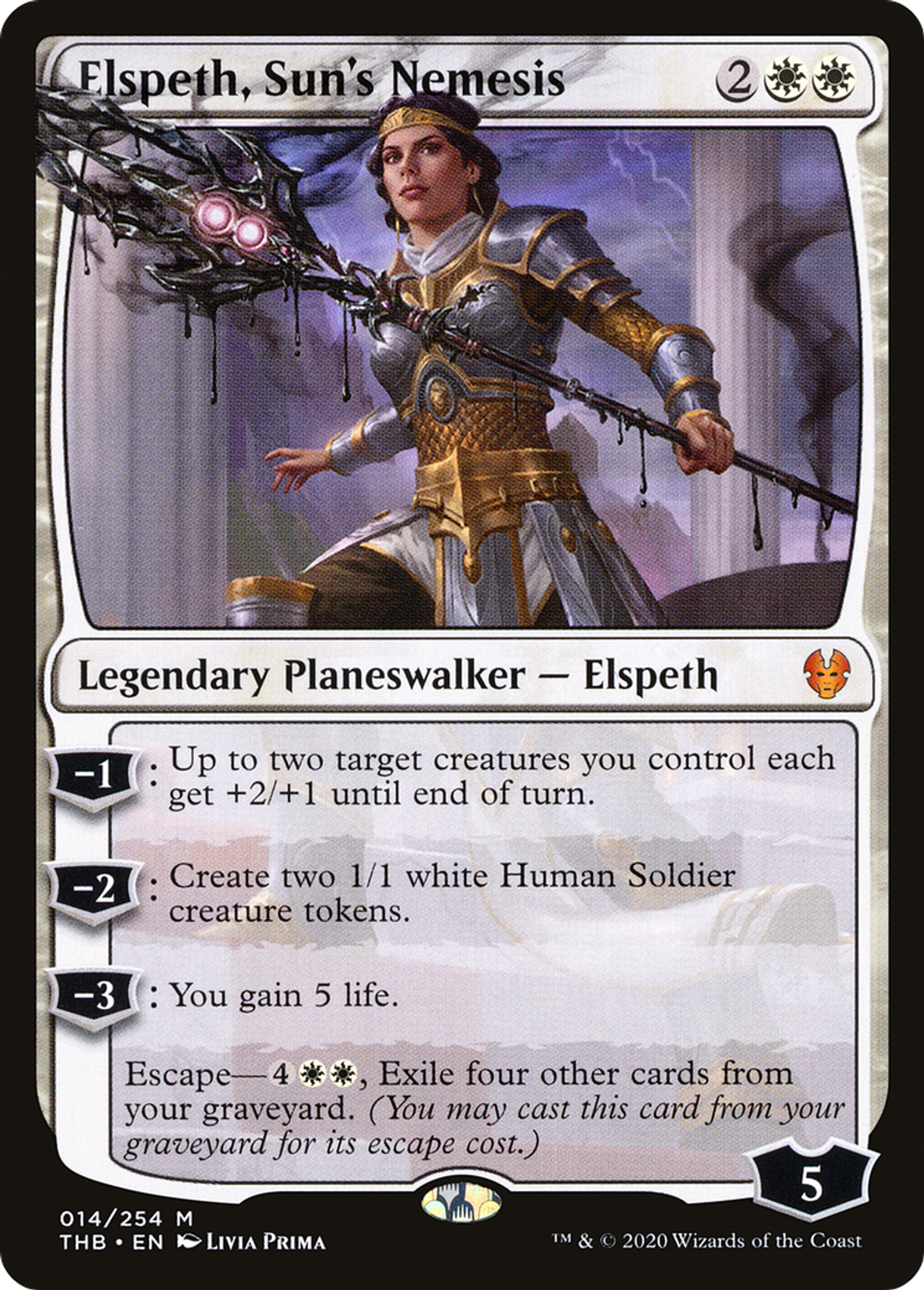 Elspeth, Sun's Nemesis — Theros Beyond Death — Magic: The Gathering
