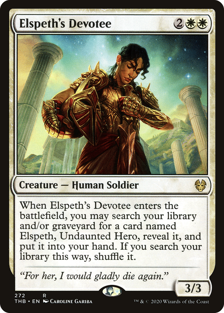 Elspeth's Devotee — Theros Beyond Death — Magic: The Gathering