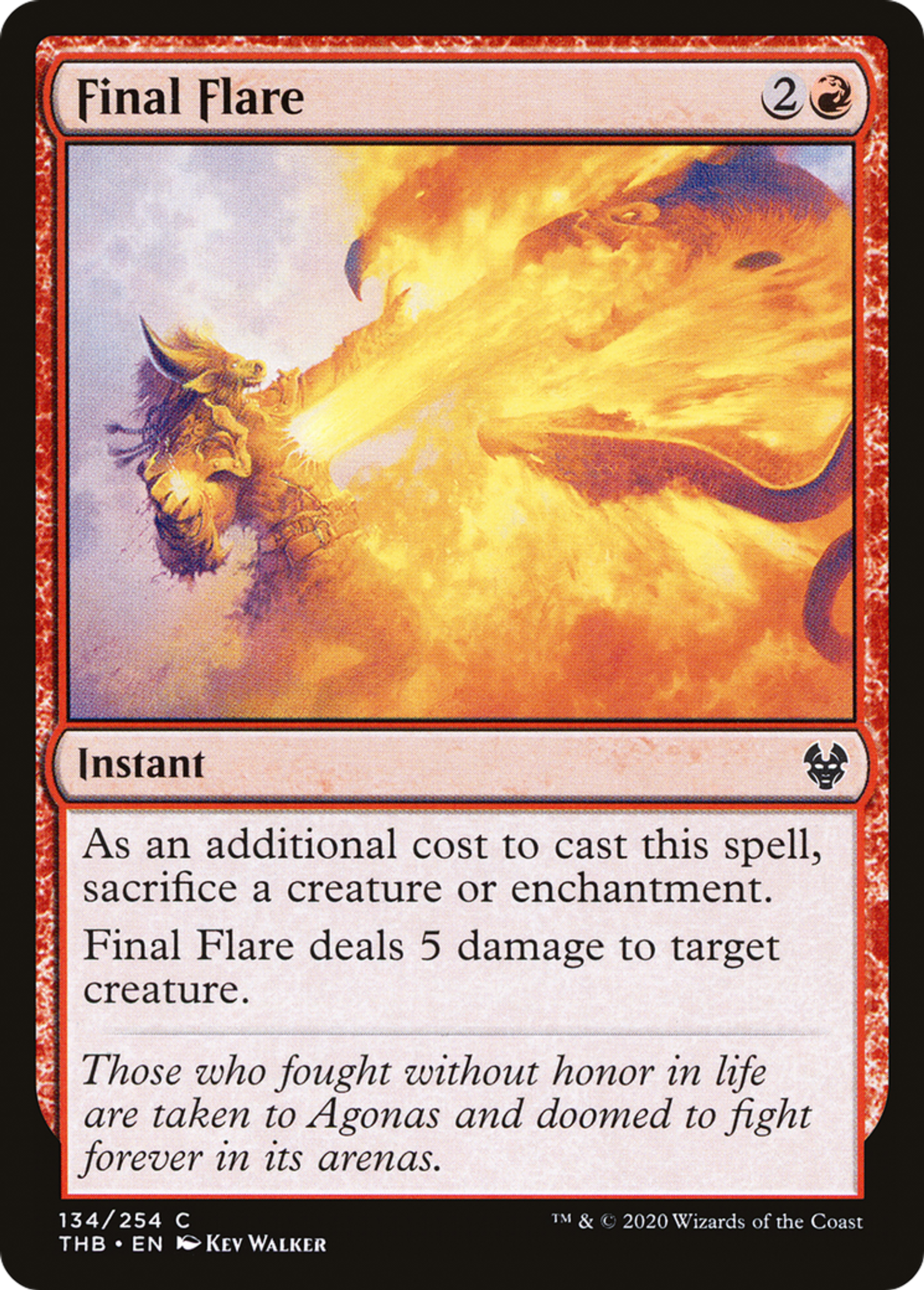 Final Flare — Theros Beyond Death — Magic: The Gathering
