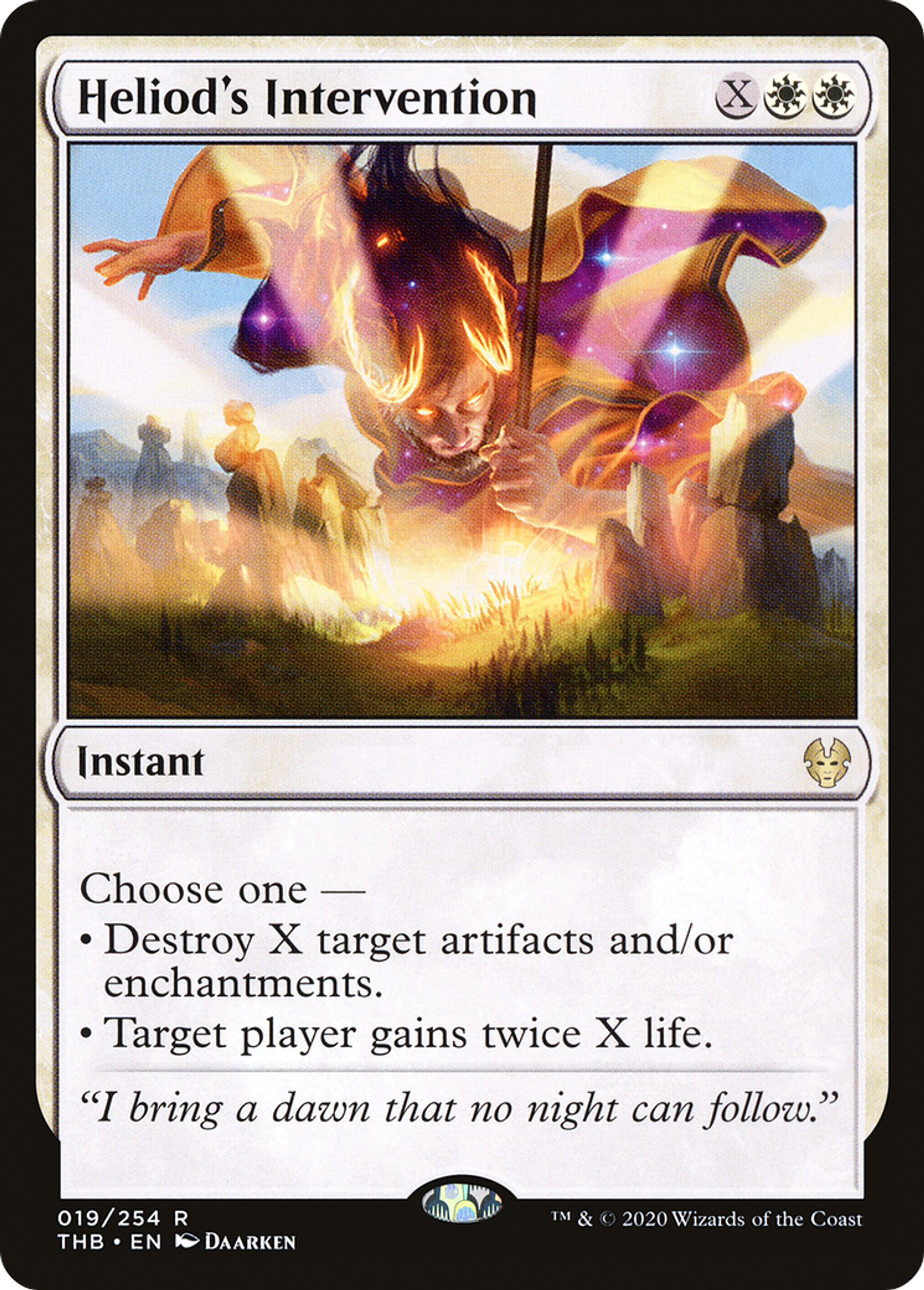 Intervention d'Héliode — Theros Beyond Death — Magic: The Gathering