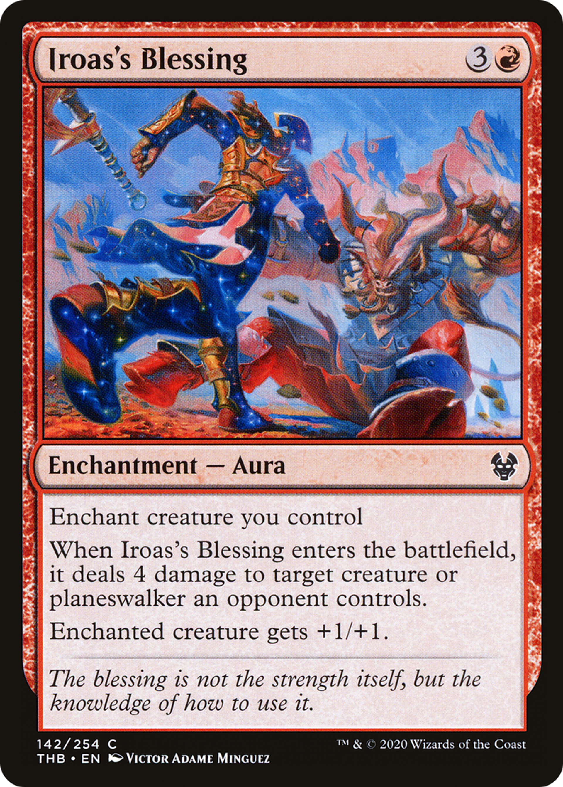 Bénédiction d'Iroas — Theros Beyond Death — Magic: The Gathering