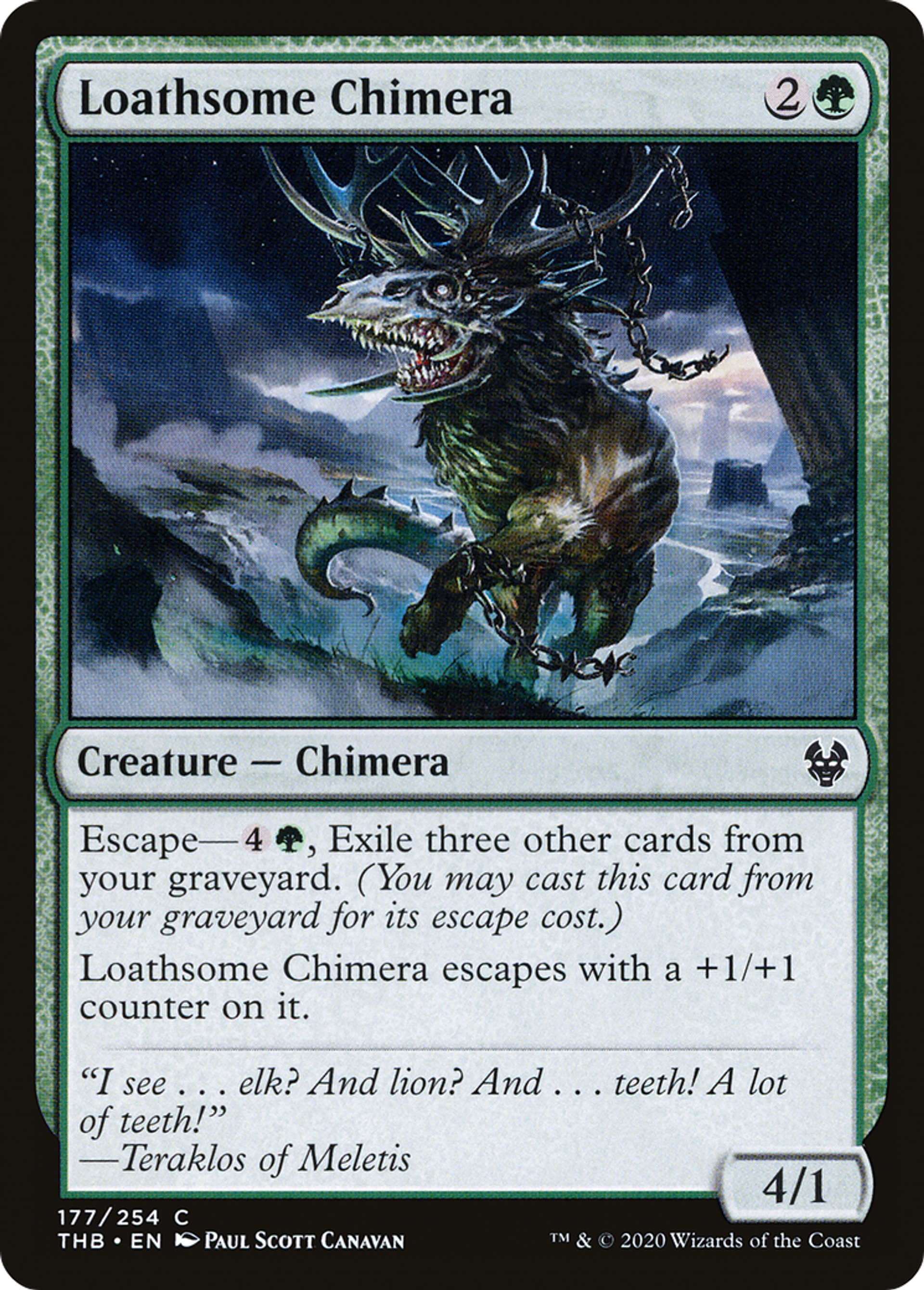 Loathsome Chimera — Theros Beyond Death — Magic: The Gathering
