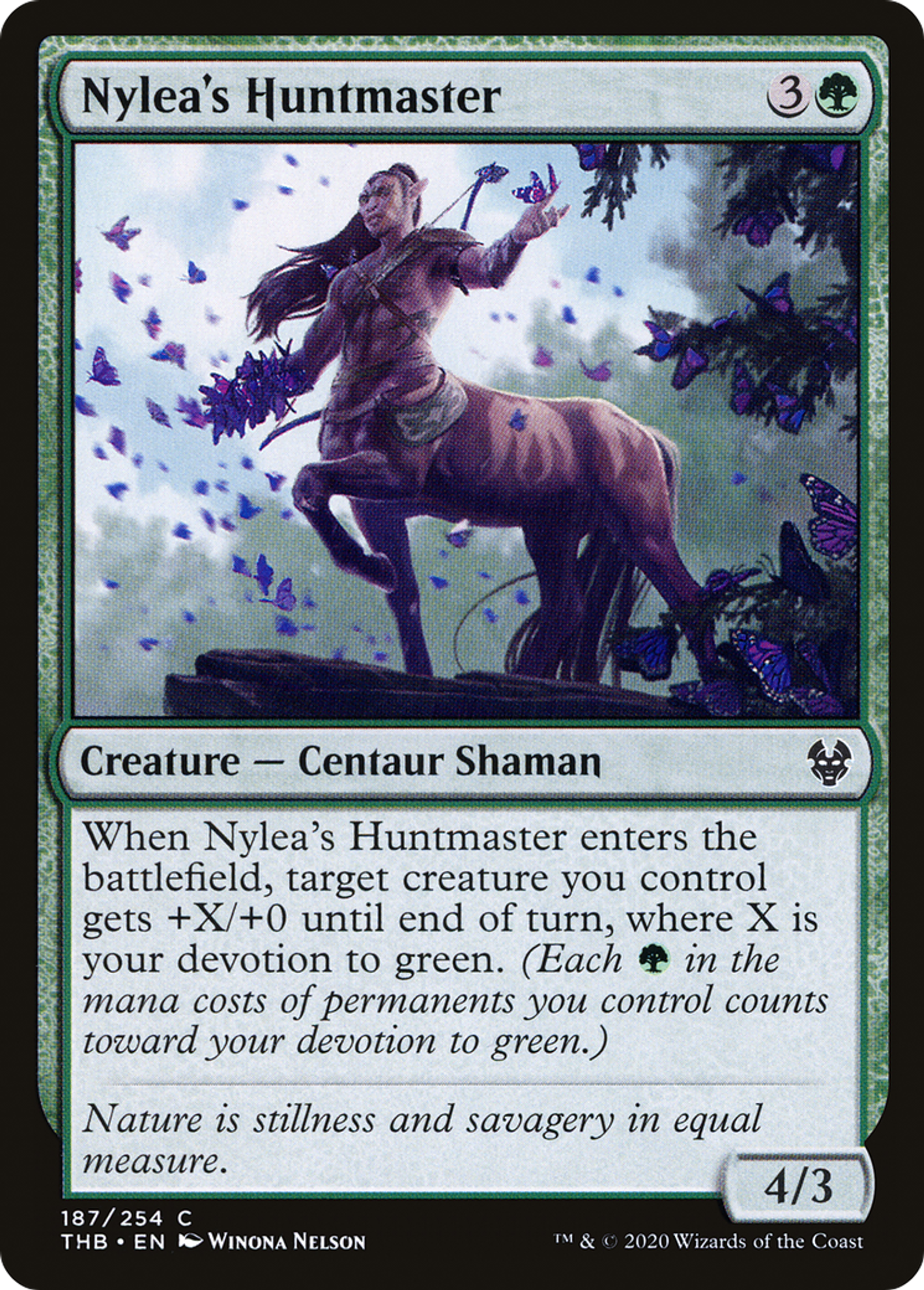 Nylea's Huntmaster — Theros Beyond Death — Magic: The Gathering