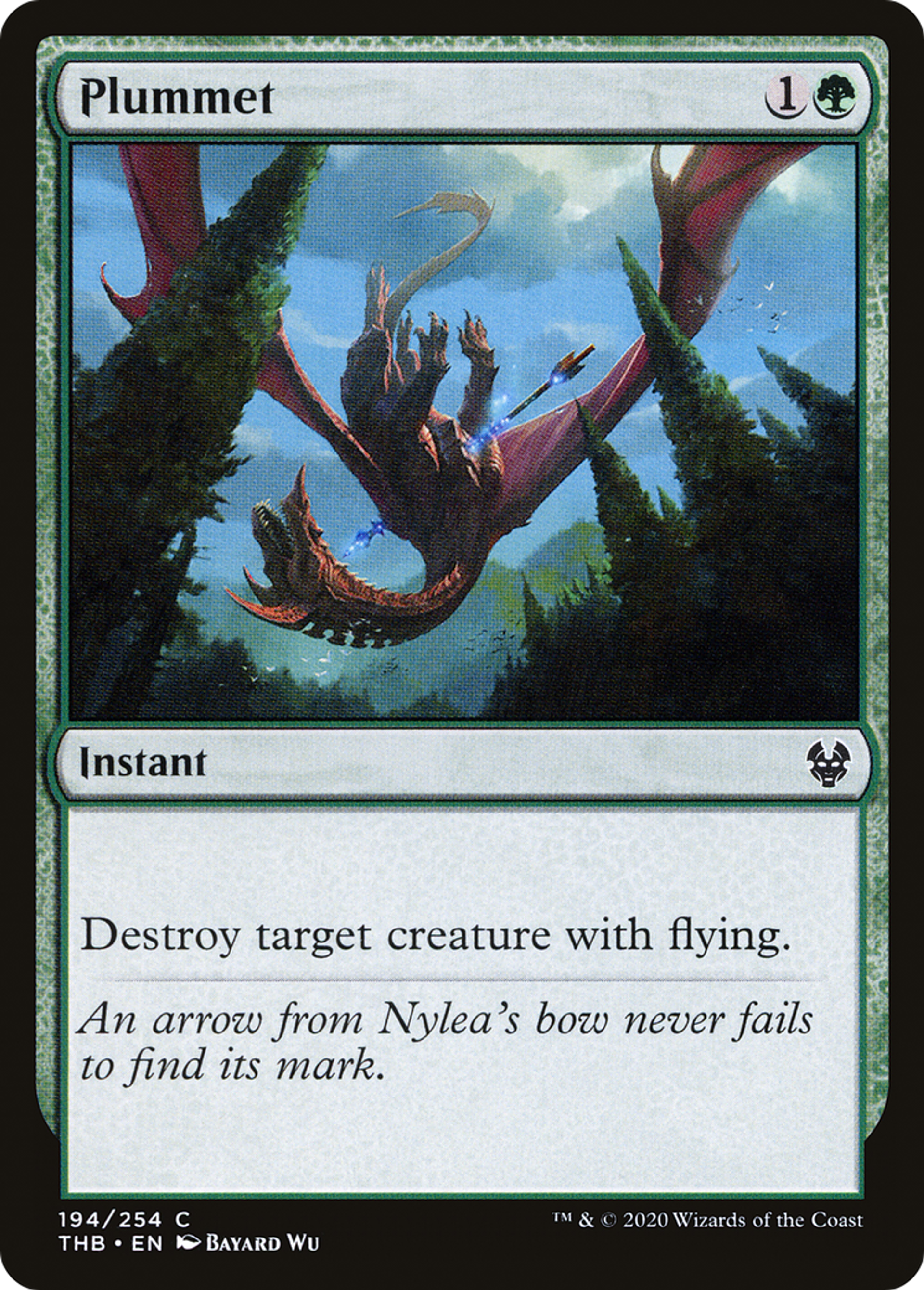 Plummet — Theros Beyond Death — Magic: The Gathering