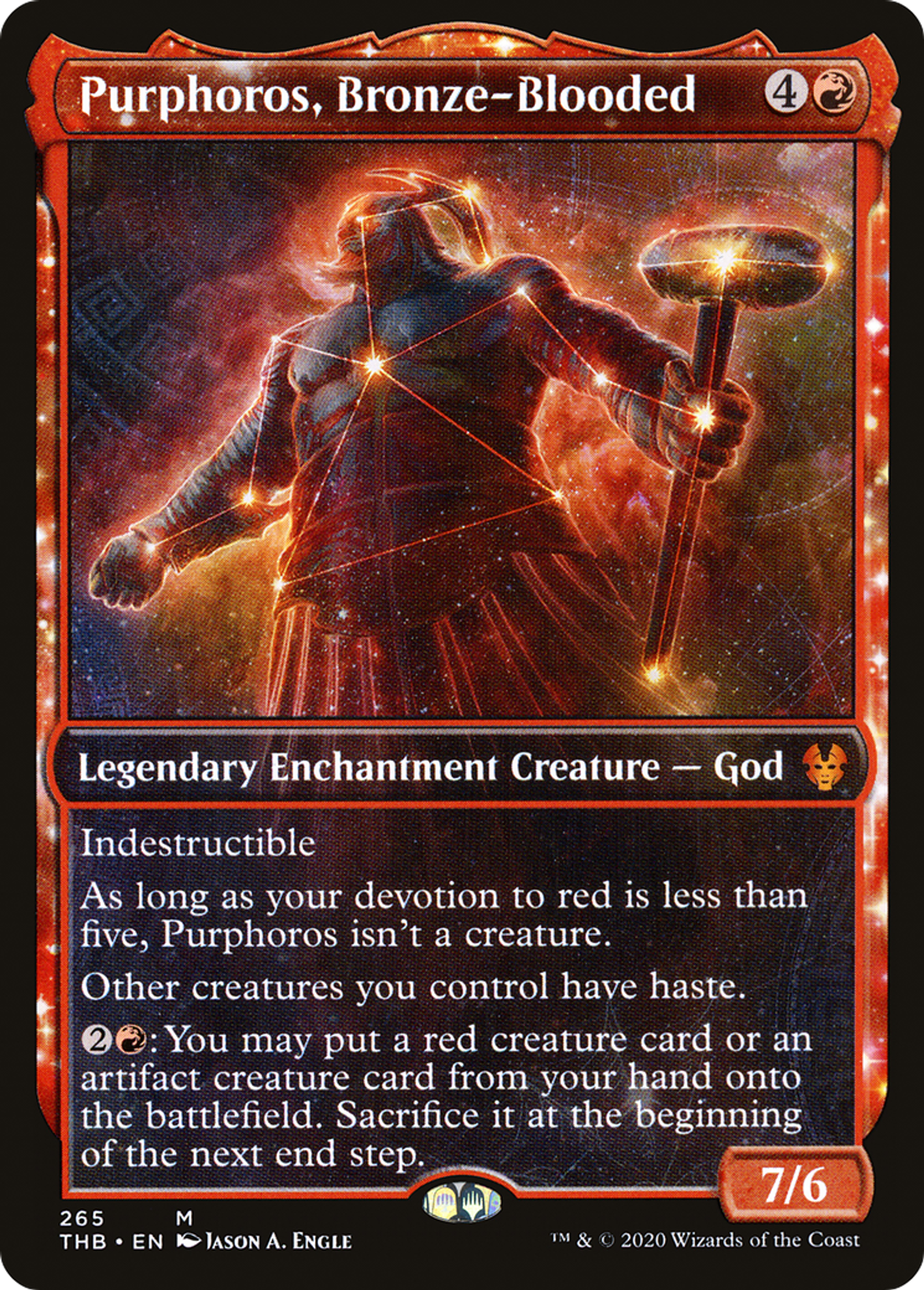 Purphoros, Sang-de-bronze — Theros Beyond Death — Magic: The Gathering