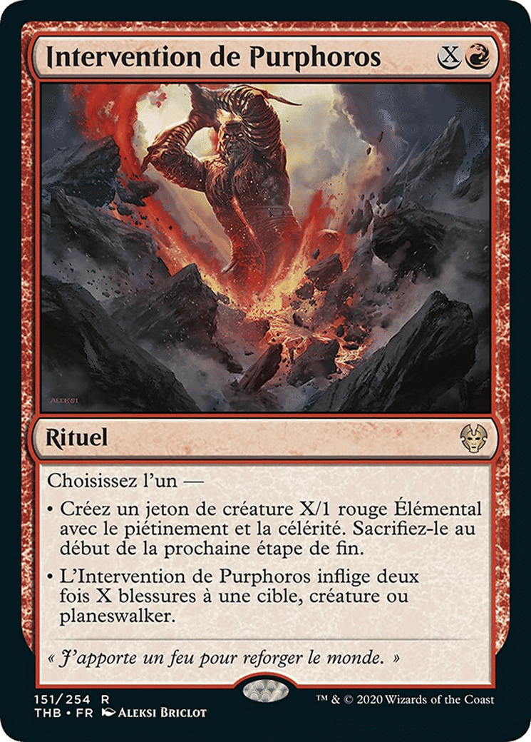 Intervention de Purphoros — Theros Beyond Death — Magic: The Gathering
