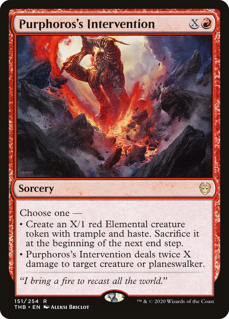 Purphoros's Intervention — Theros Beyond Death — Magic: The Gathering