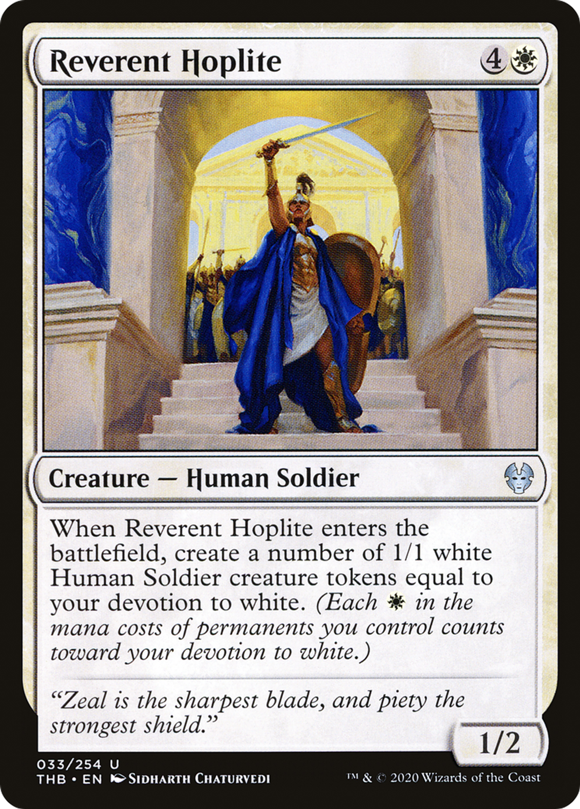 Reverent Hoplite — Theros Beyond Death — Magic: The Gathering