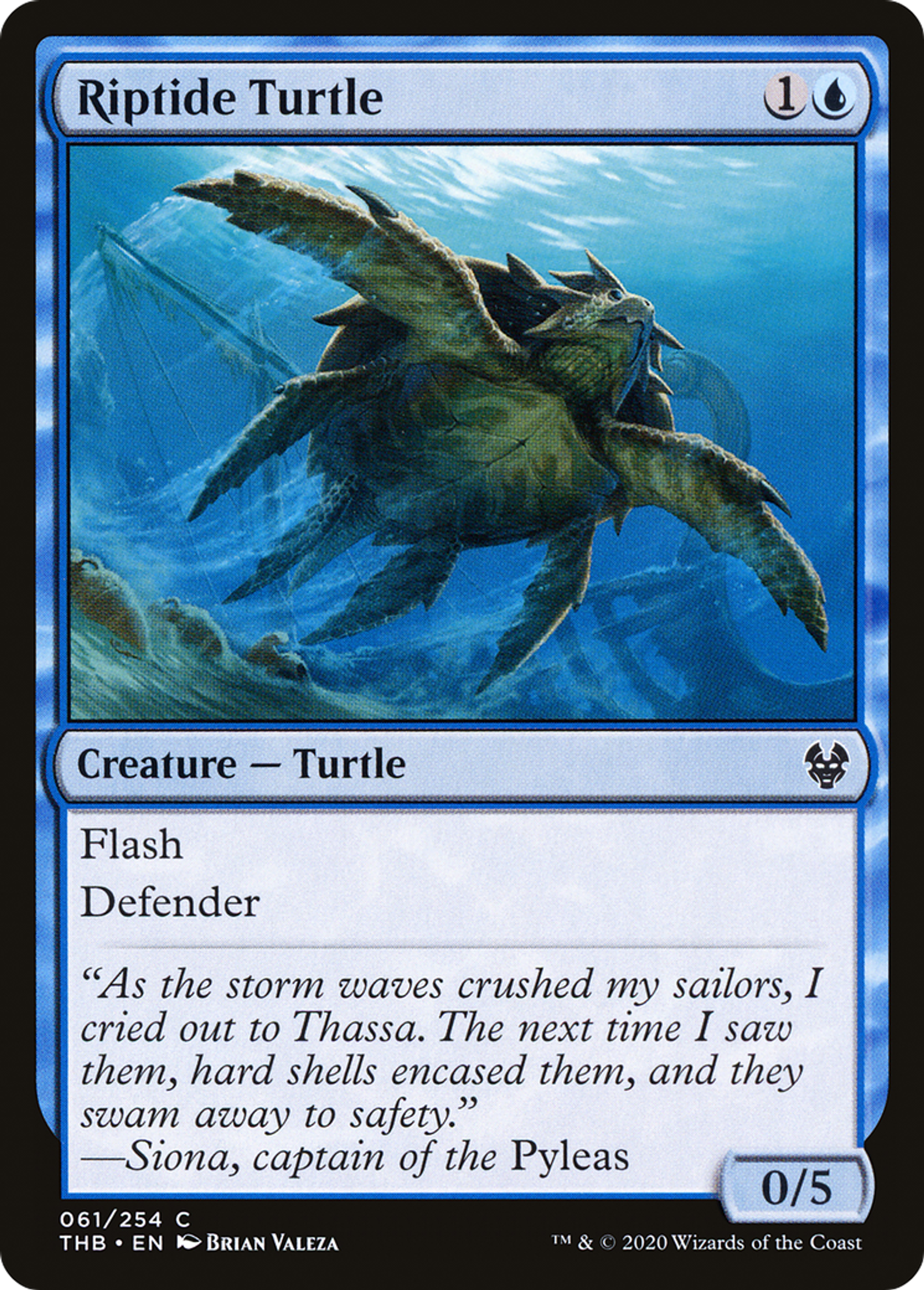 Riptide Turtle — Theros Beyond Death — Magic: The Gathering