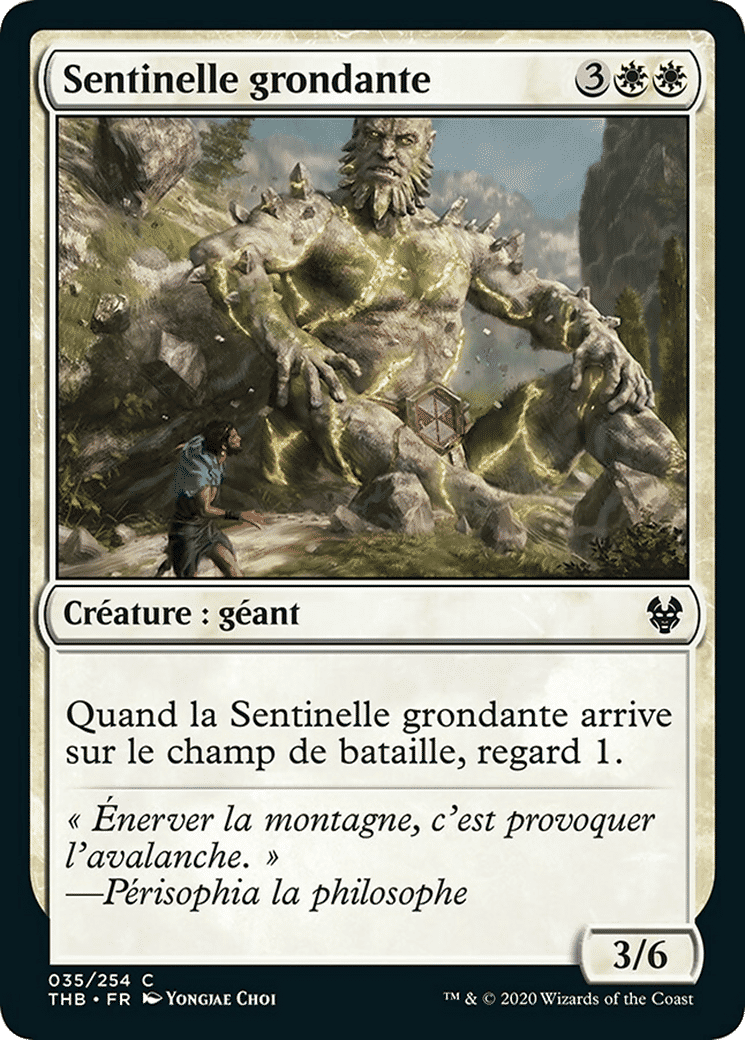 Sentinelle grondante — Theros Beyond Death — Magic: The Gathering