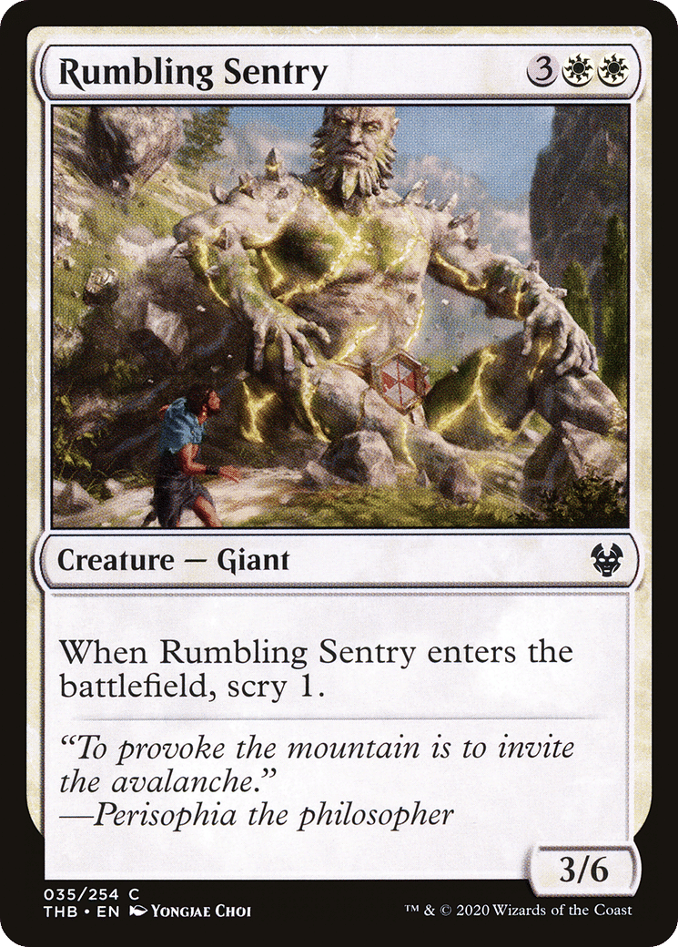 Rumbling Sentry — Theros Beyond Death — Magic: The Gathering