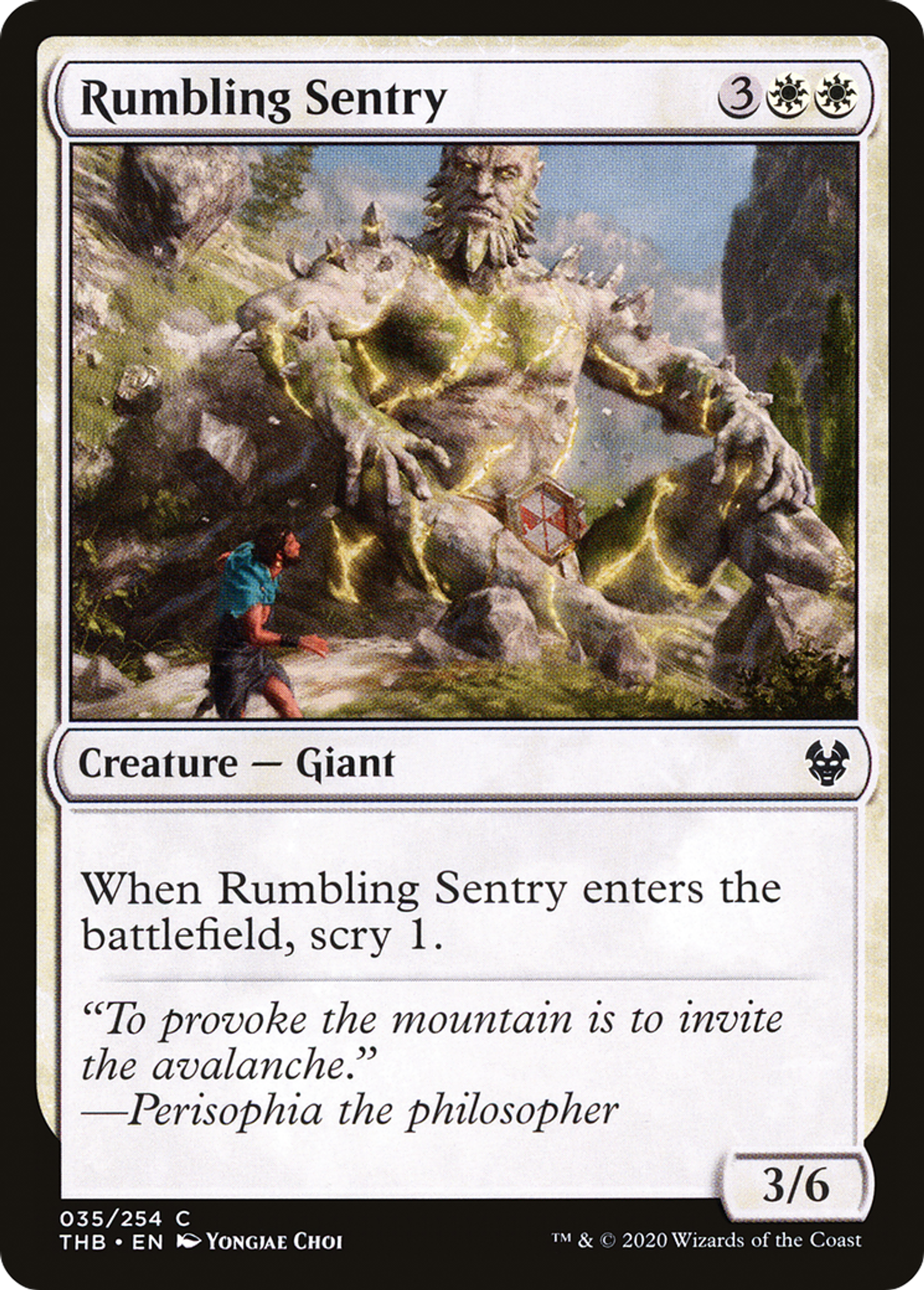 Rumbling Sentry — Theros Beyond Death — Magic: The Gathering