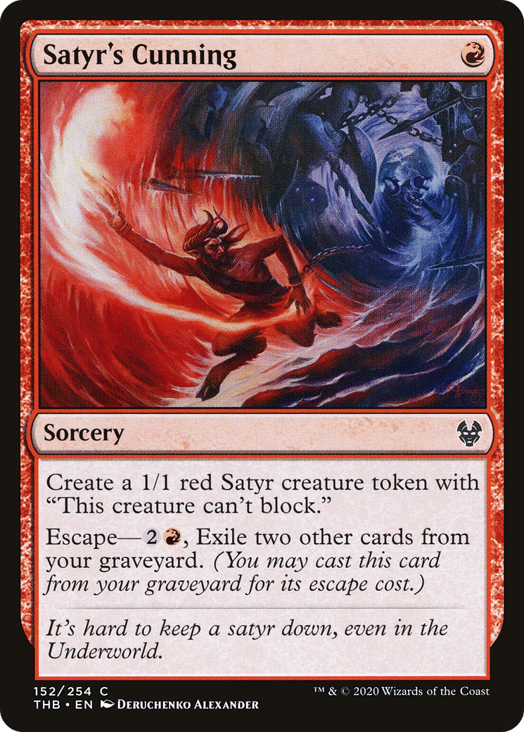 Satyr's Cunning — Theros Beyond Death — Magic: The Gathering