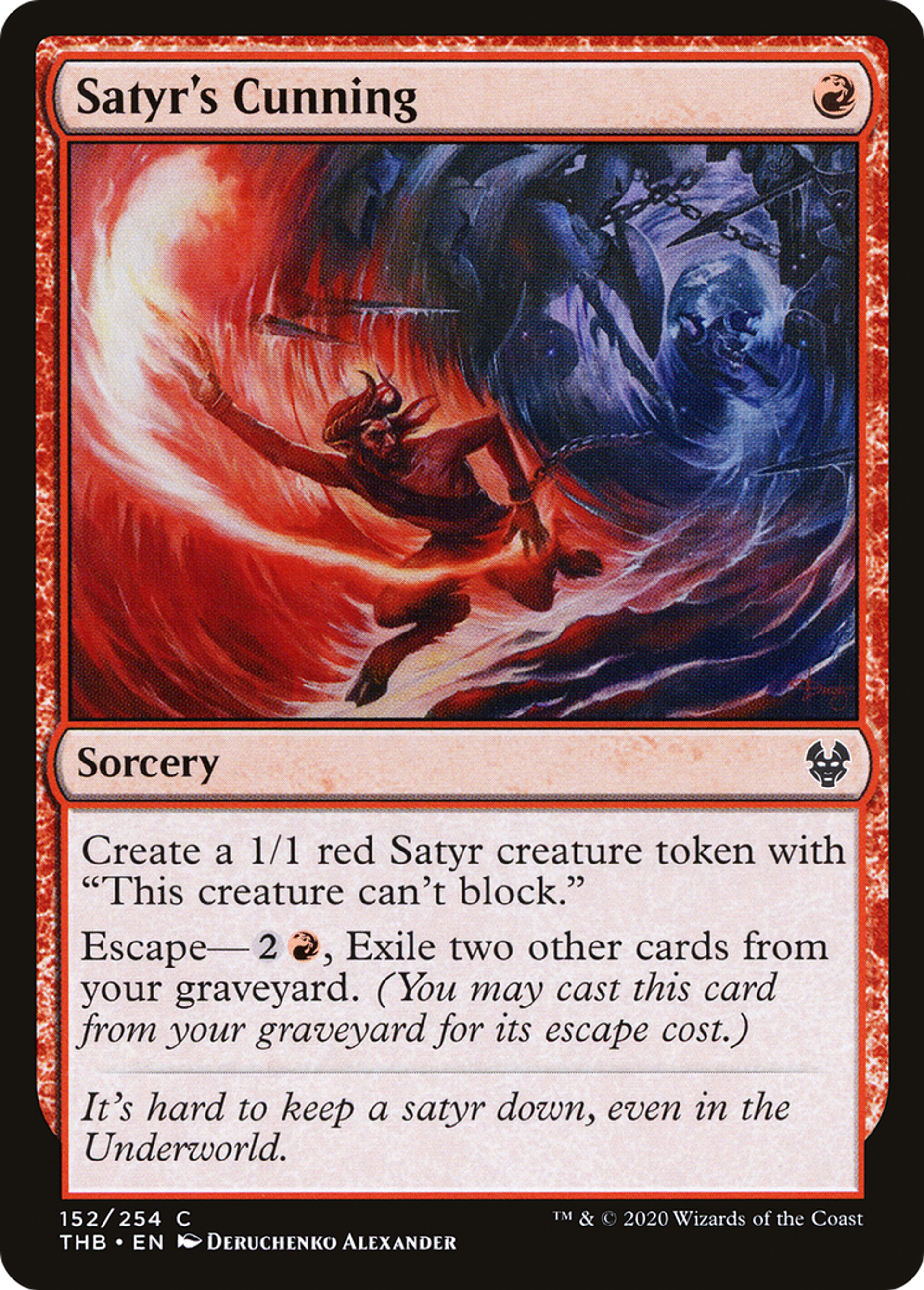 Satyr's Cunning — Theros Beyond Death — Magic: The Gathering