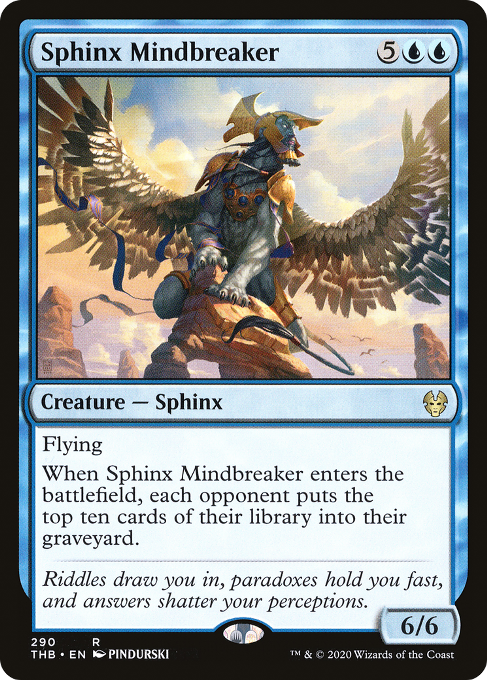 Sphinx briseur d'esprit — Theros Beyond Death — Magic: The Gathering