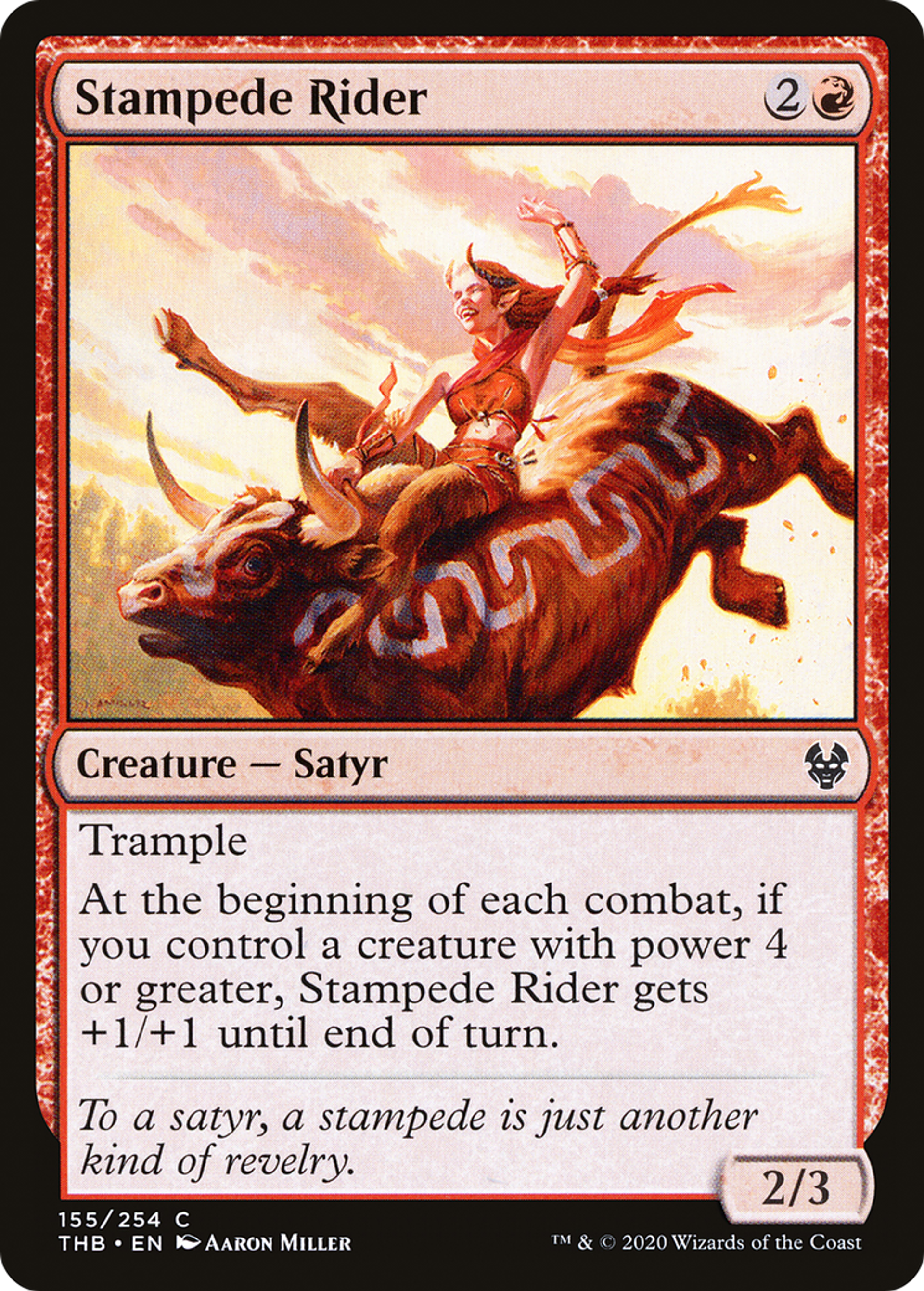 Stampede Rider — Theros Beyond Death — Magic: The Gathering