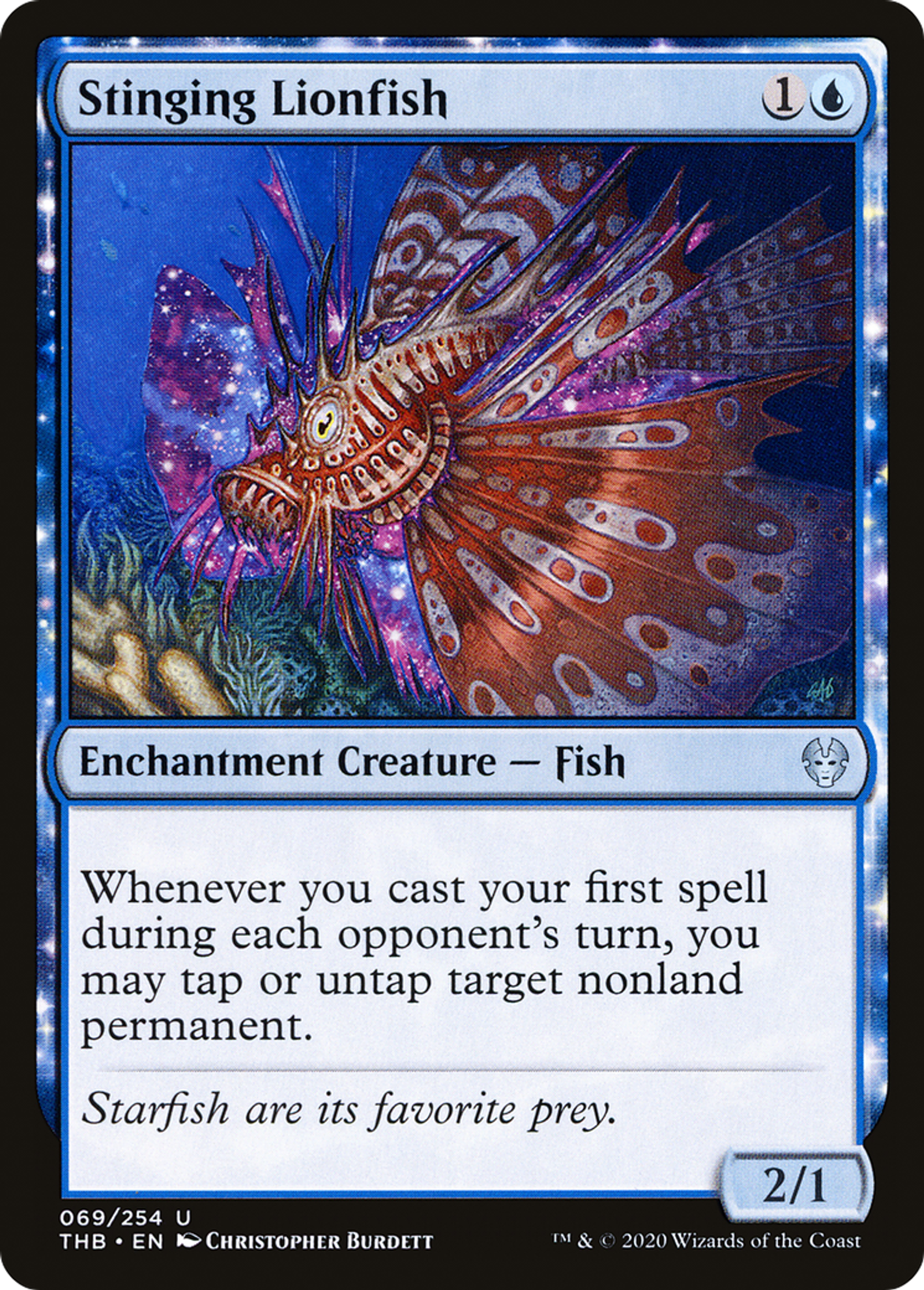 Stinging Lionfish — Theros Beyond Death — Magic: The Gathering