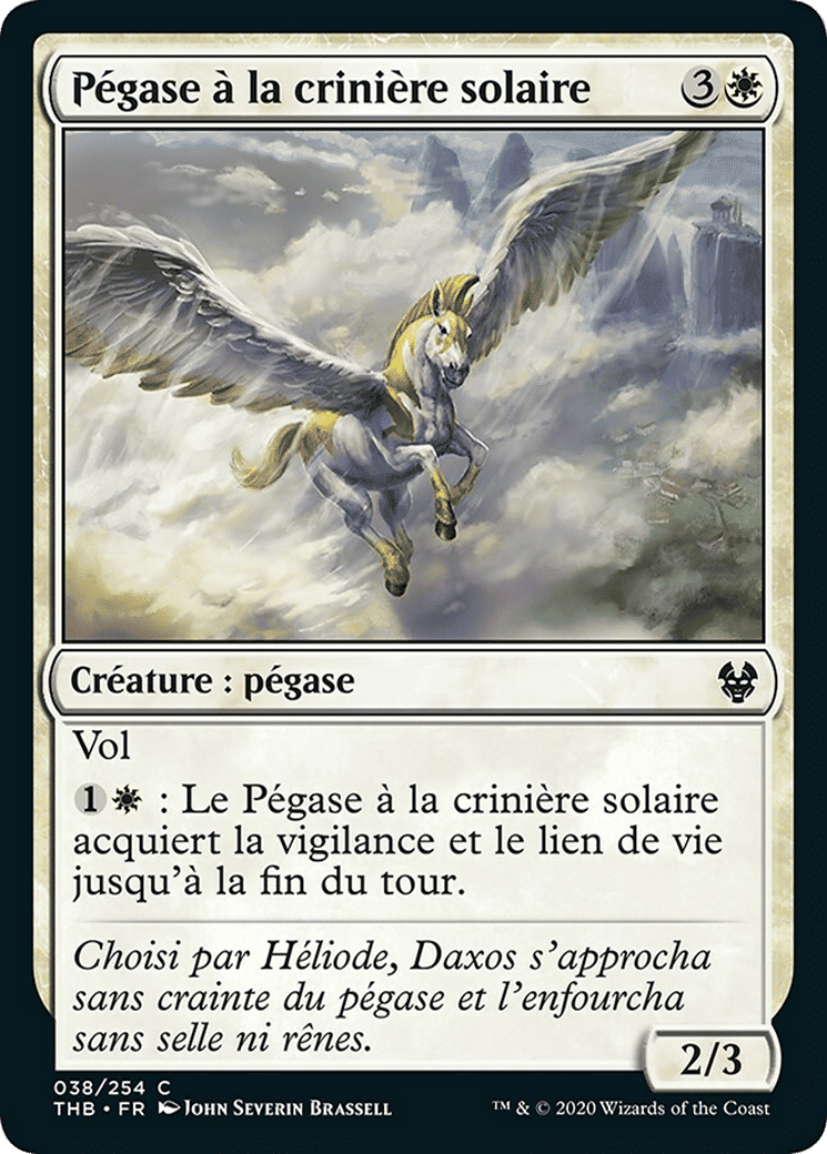 Pégase à la crinière solaire — Theros Beyond Death — Magic: The Gathering