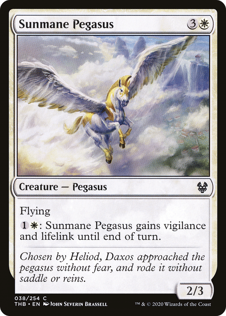 Sunmane Pegasus — Theros Beyond Death — Magic: The Gathering