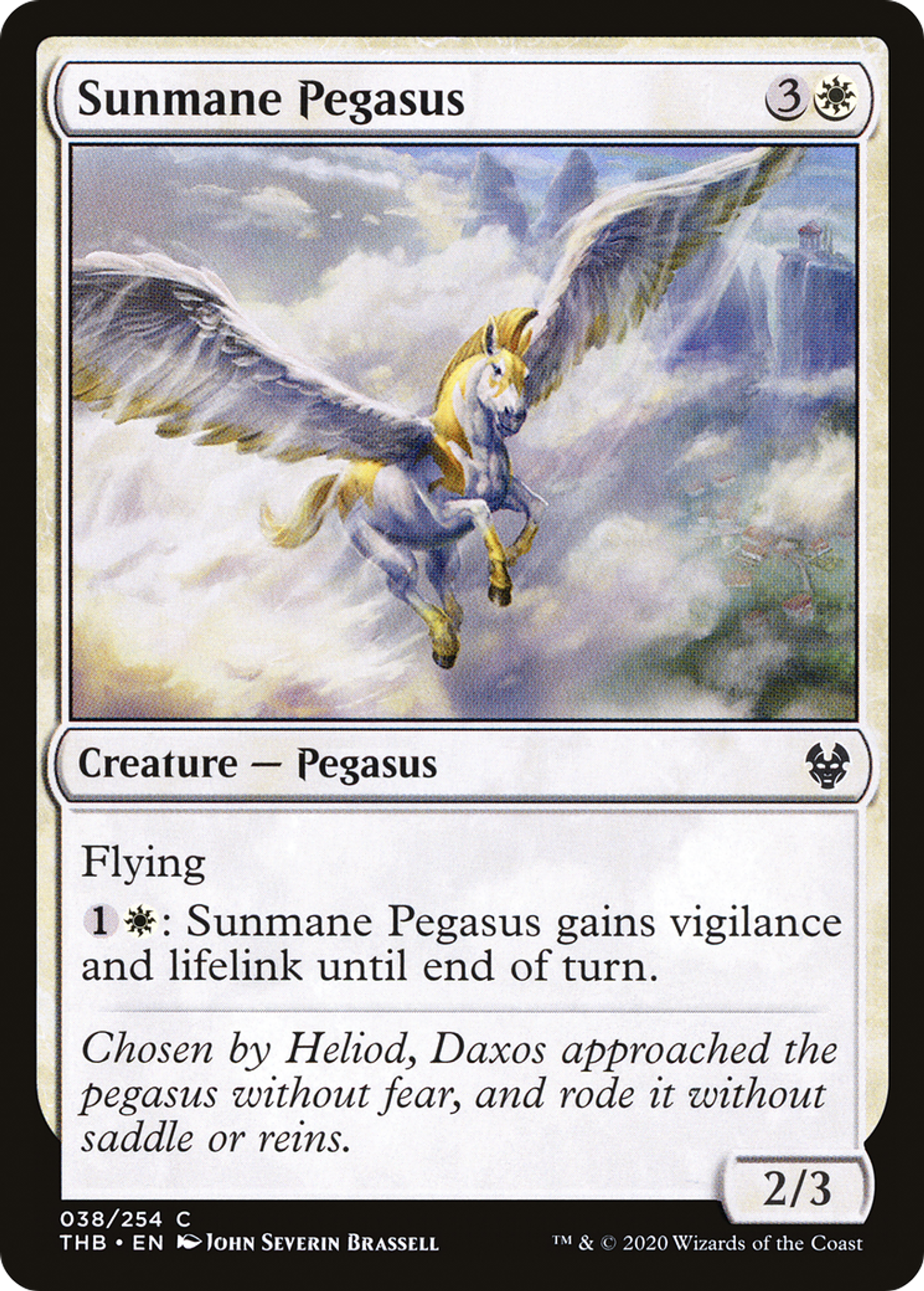 Sunmane Pegasus — Theros Beyond Death — Magic: The Gathering