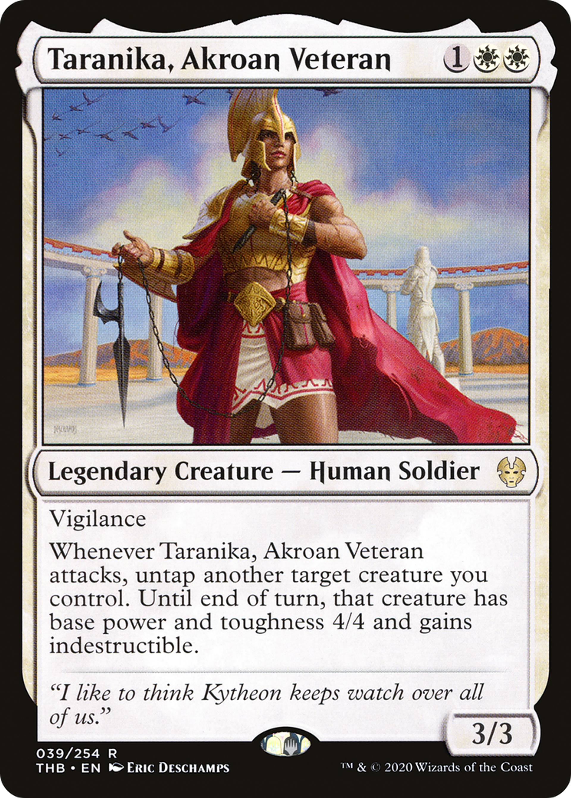 Taranika, Akroan Veteran — Theros Beyond Death — Magic: The Gathering