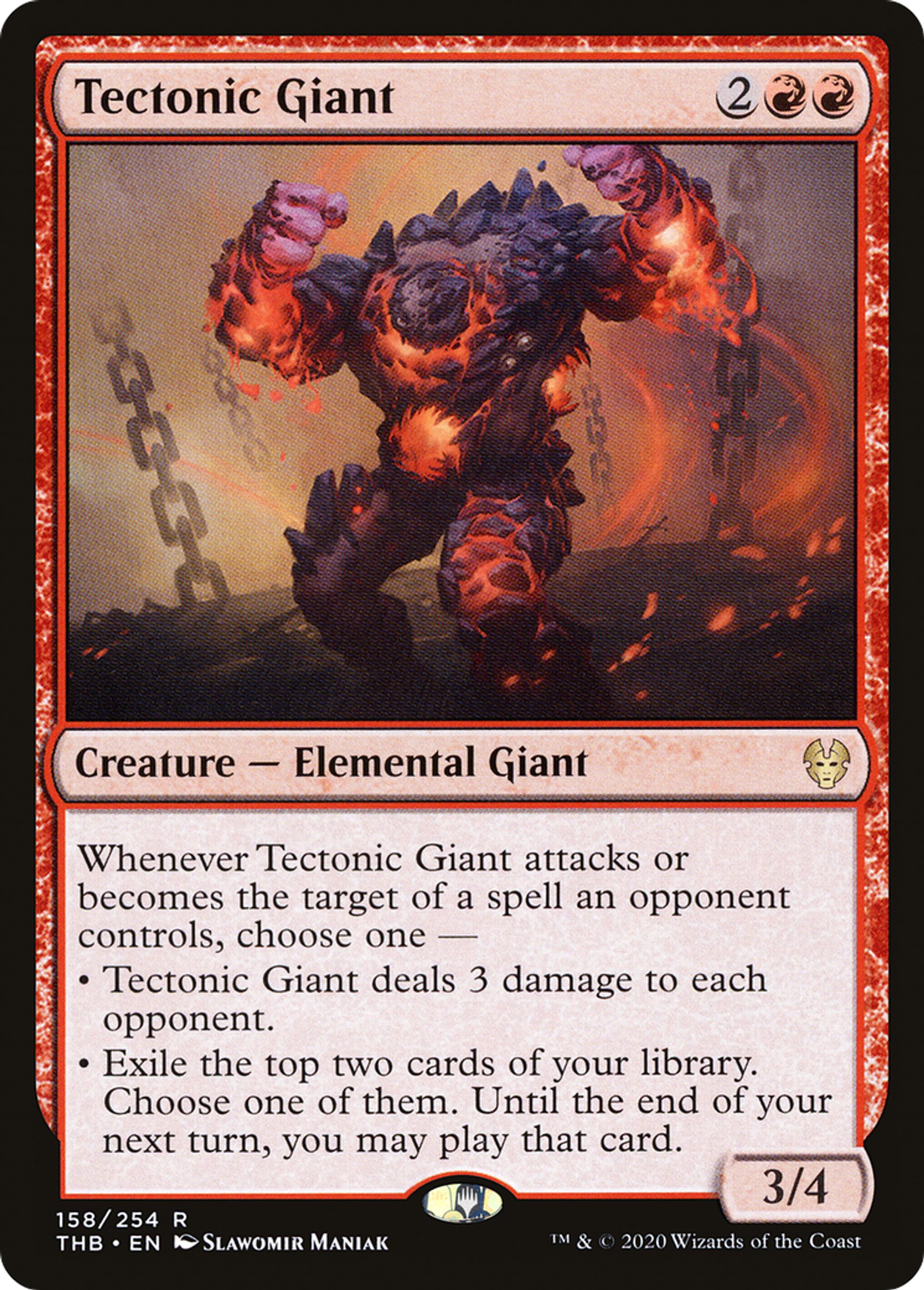 Tectonic Giant — Theros Beyond Death — Magic: The Gathering