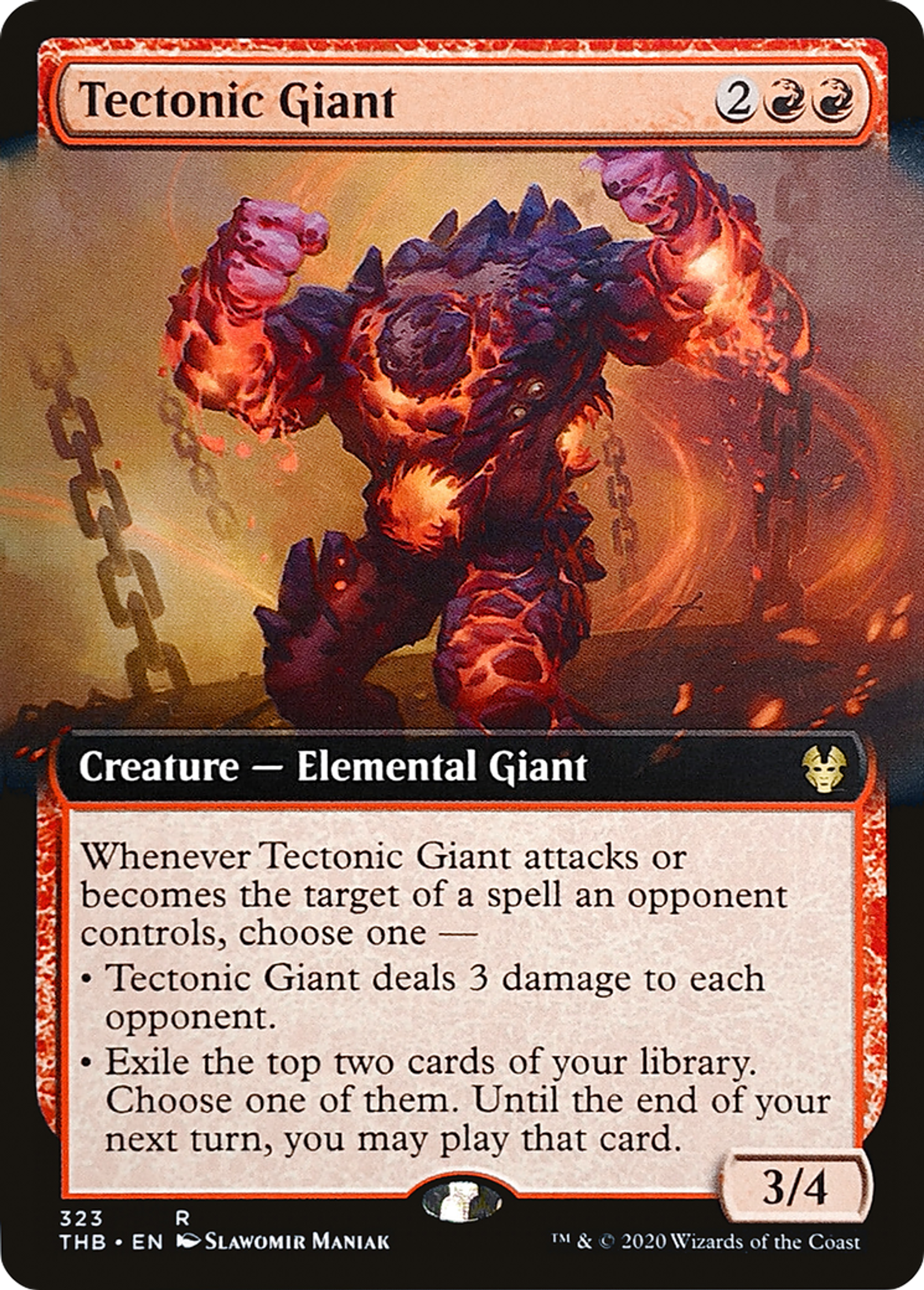 Tectonic Giant — Theros Beyond Death — Magic: The Gathering