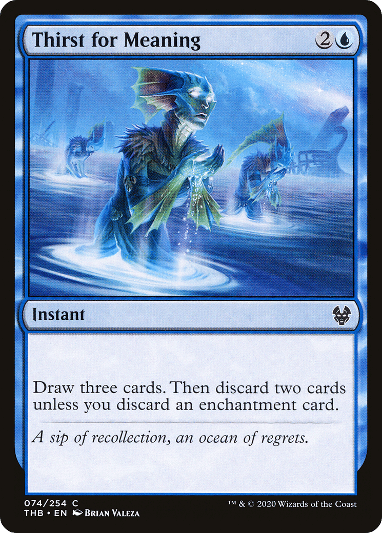 Thirst for Meaning — Theros Beyond Death — Magic: The Gathering