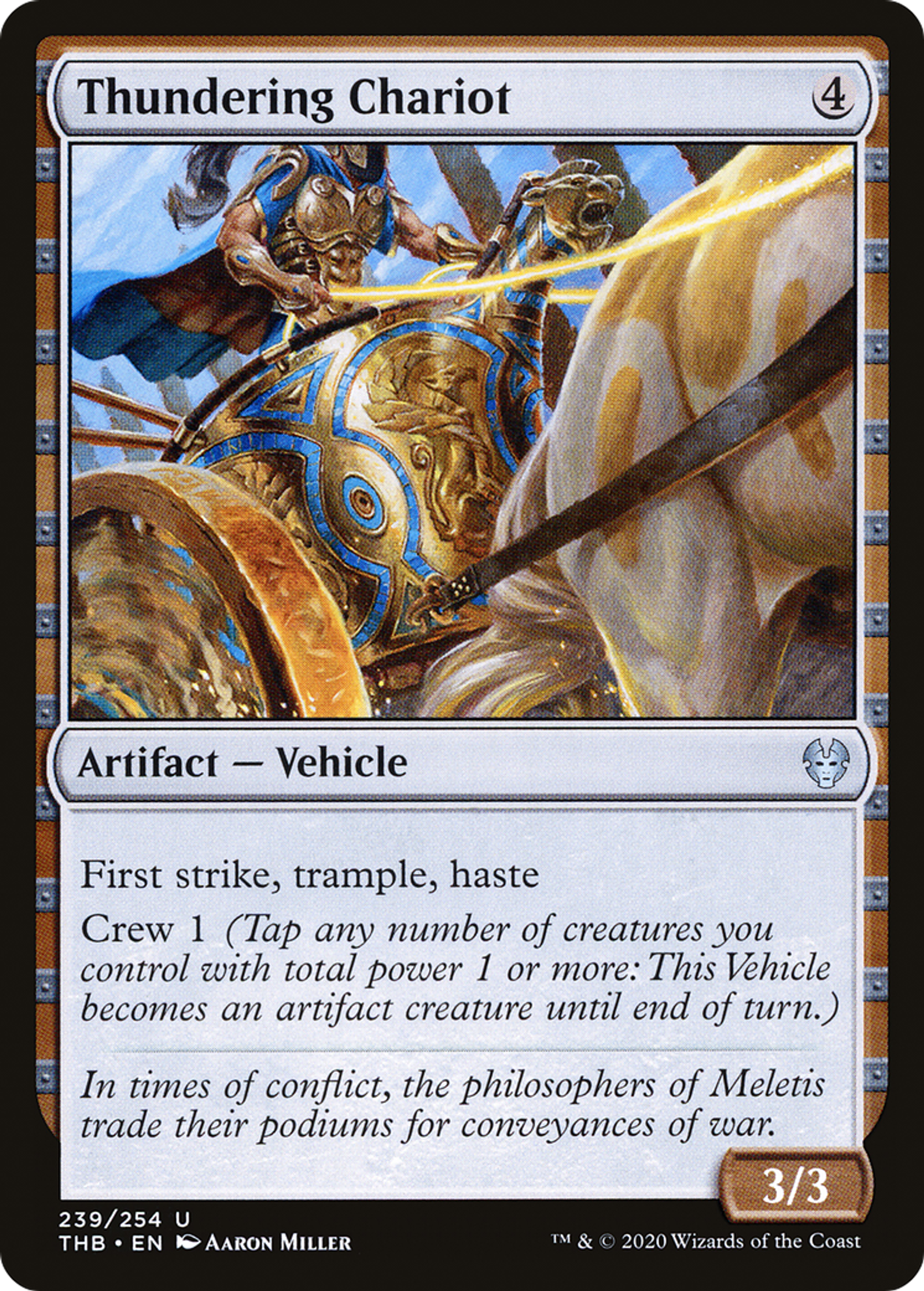 Thundering Chariot — Theros Beyond Death — Magic: The Gathering