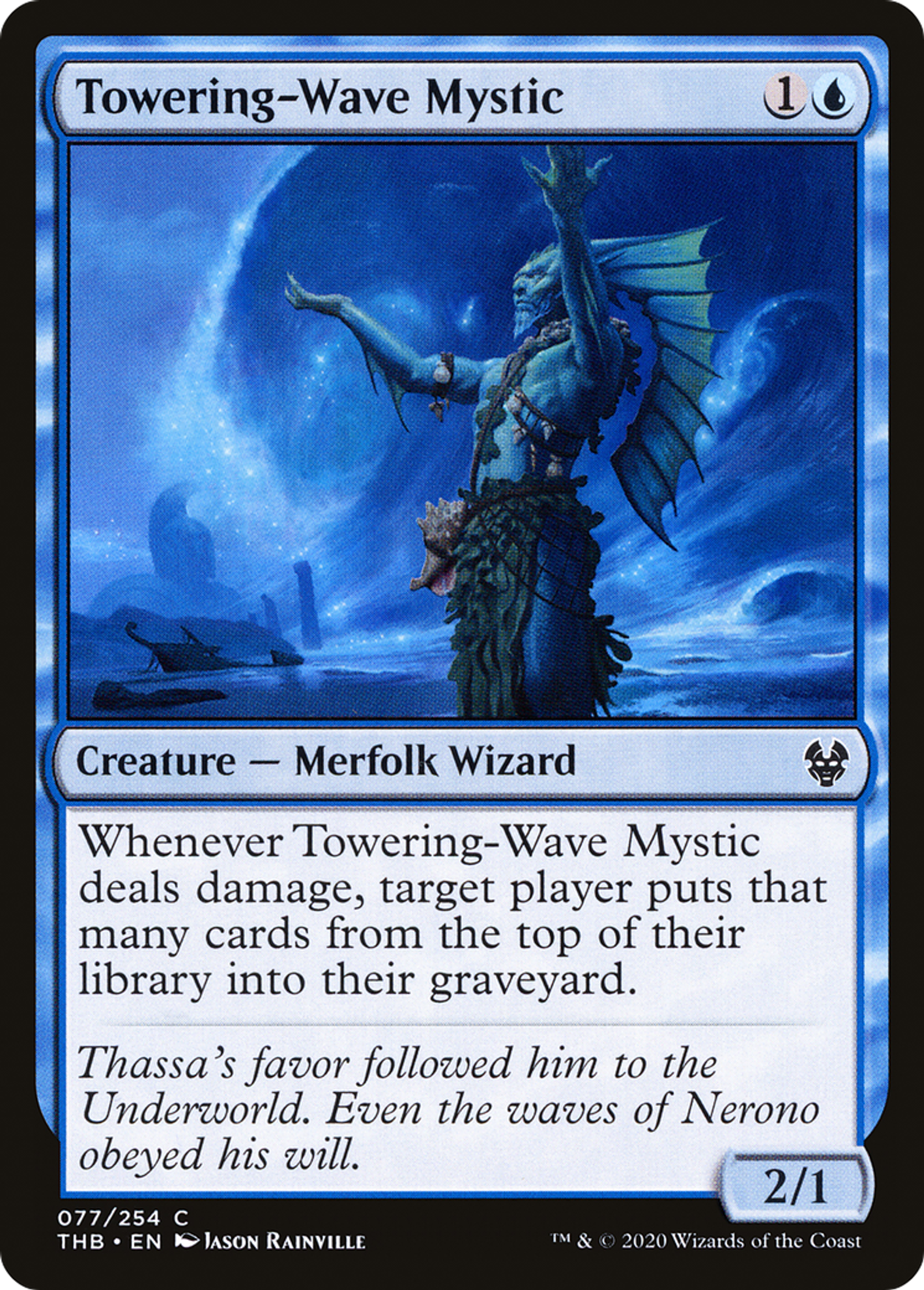 Towering-Wave Mystic — Theros Beyond Death — Magic: The Gathering