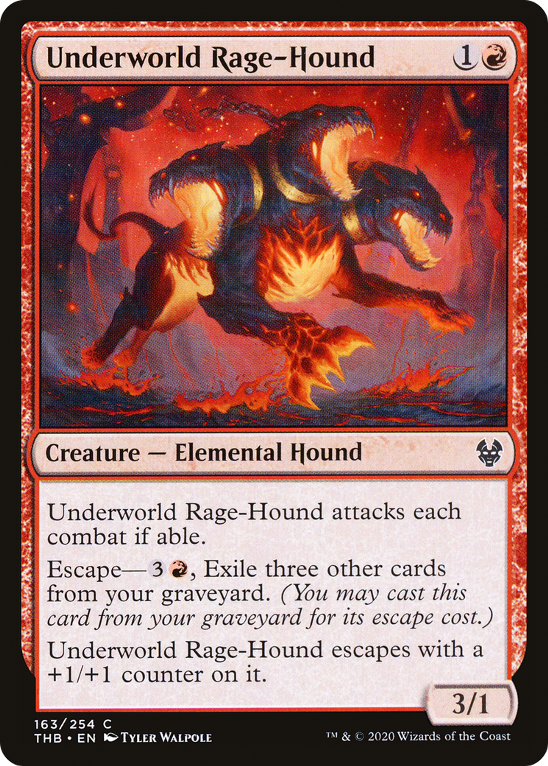 Underworld Rage-Hound — Theros Beyond Death — Magic: The Gathering