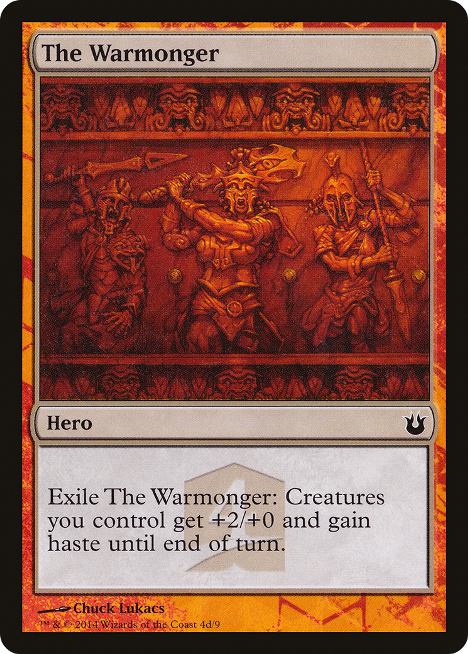 The Warmonger — Born of the Gods Hero's Path — Magic: The Gathering