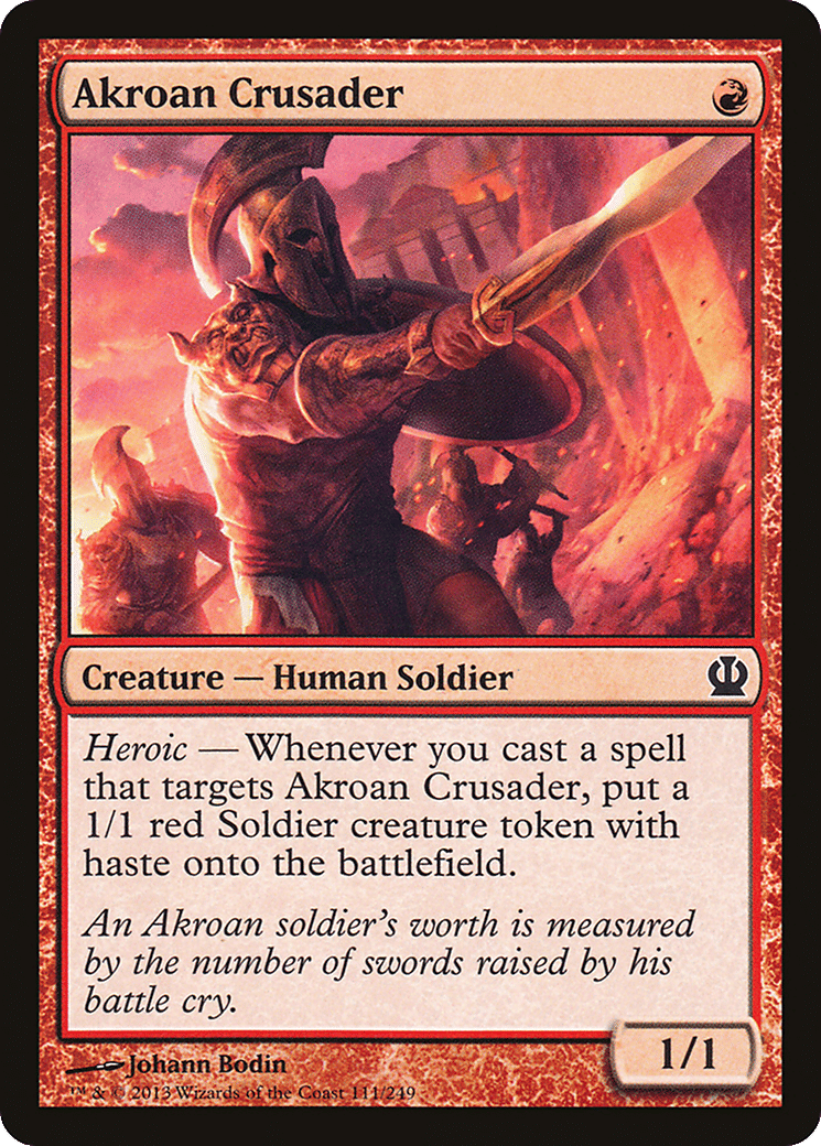 Akroan Crusader — Theros — Magic: The Gathering