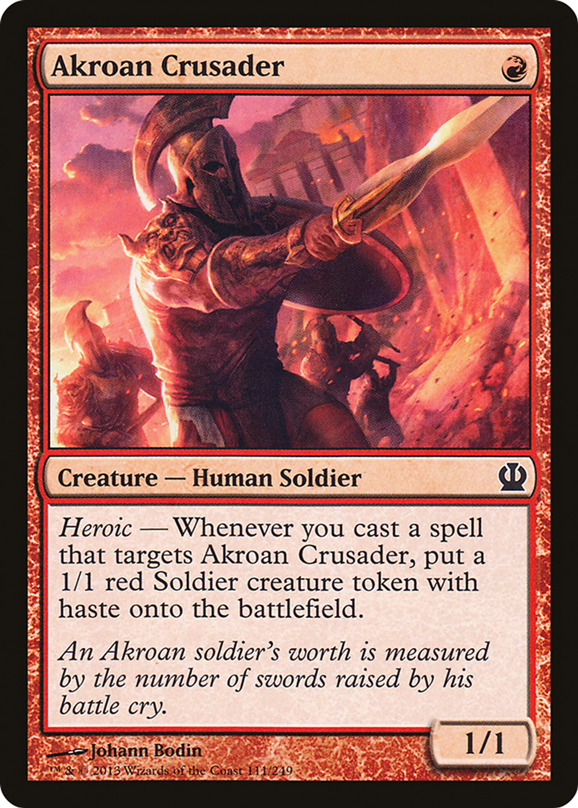 Akroan Crusader — Theros — Magic: The Gathering