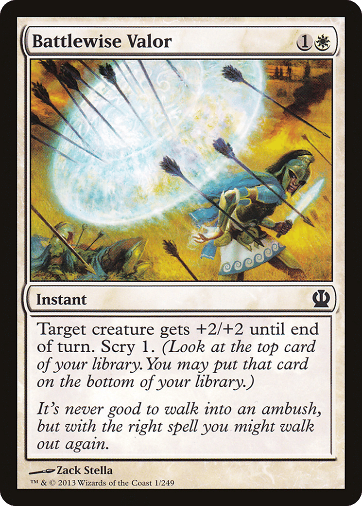 Battlewise Valor — Theros — Magic: The Gathering