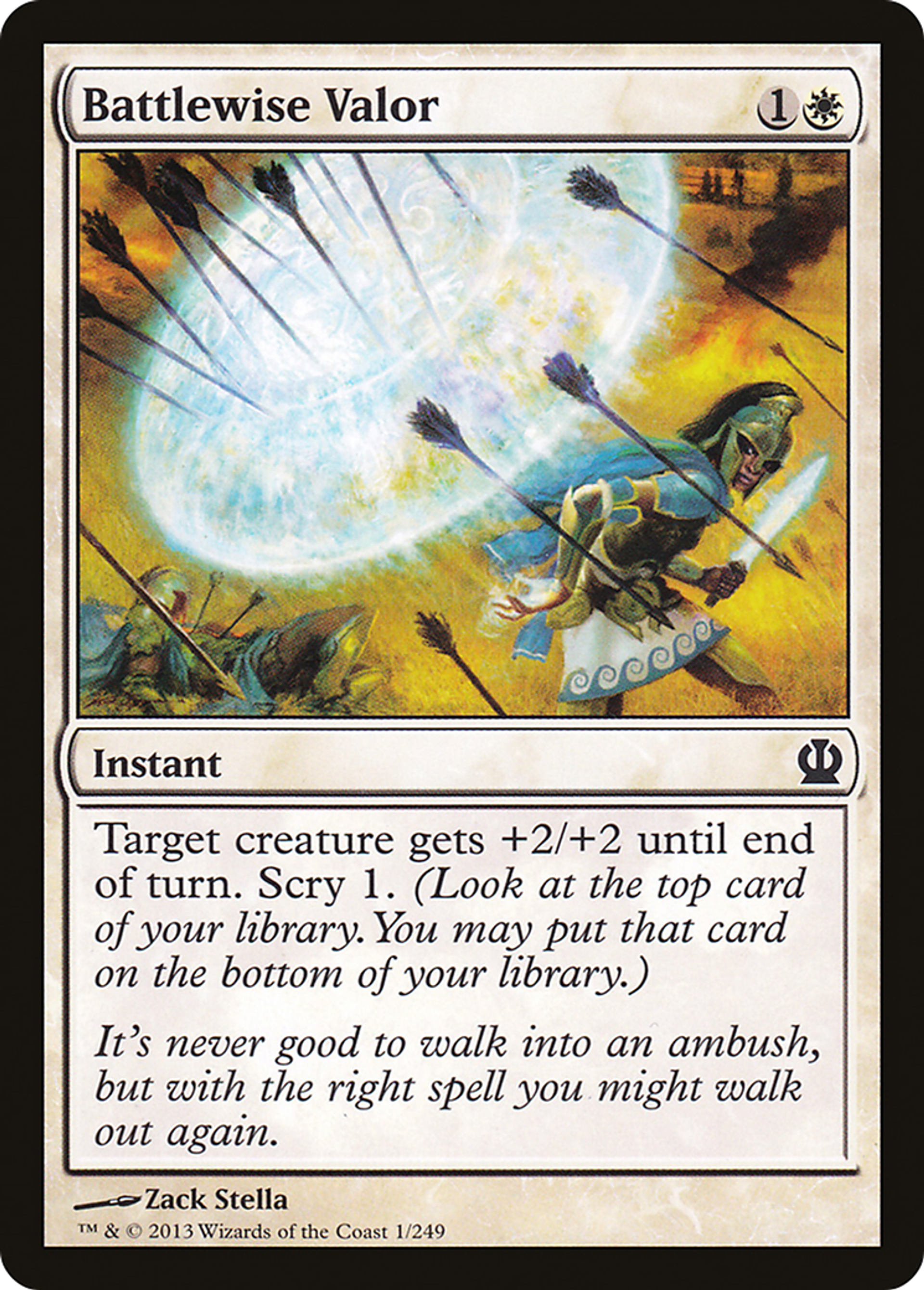 Battlewise Valor — Theros — Magic: The Gathering