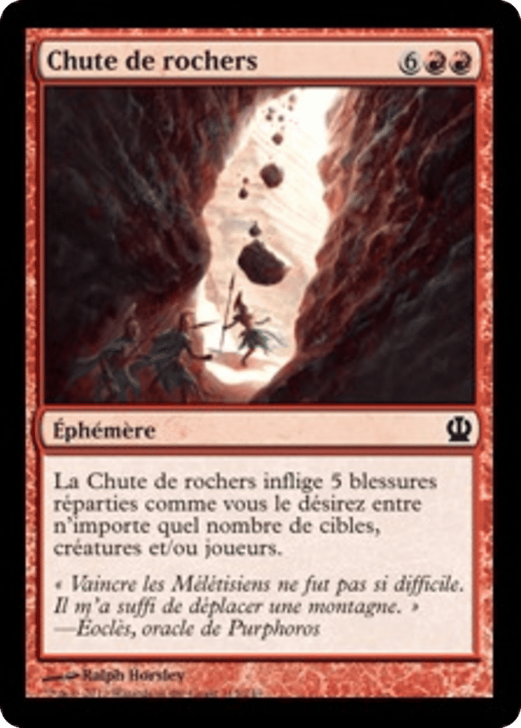 Chute de rochers — Theros — Magic: The Gathering