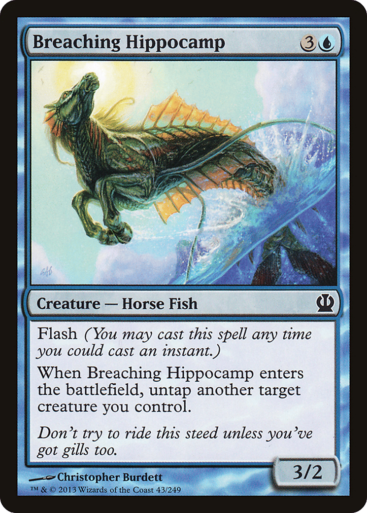 Breaching Hippocamp — Theros — Magic: The Gathering