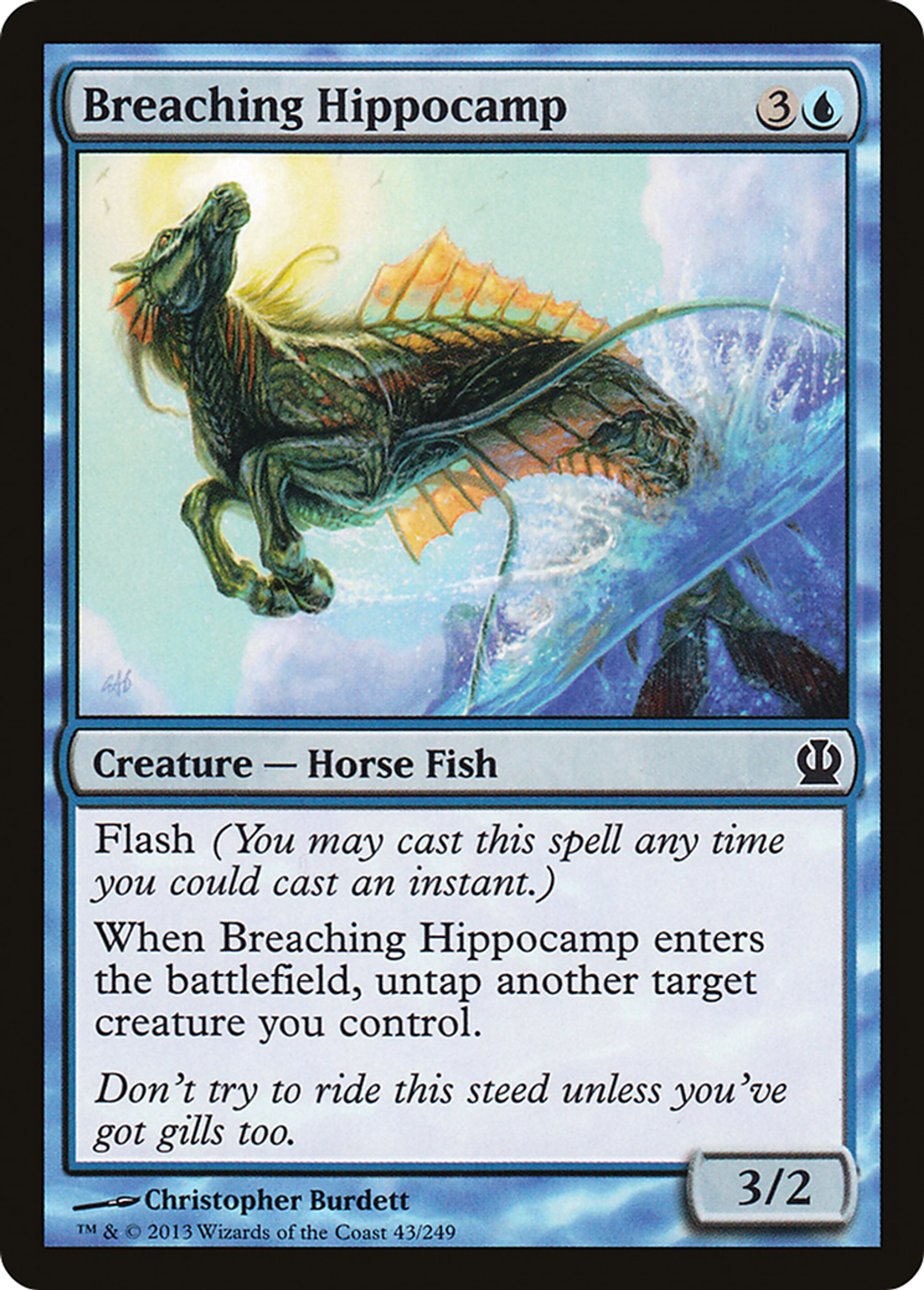 Breaching Hippocamp — Theros — Magic: The Gathering