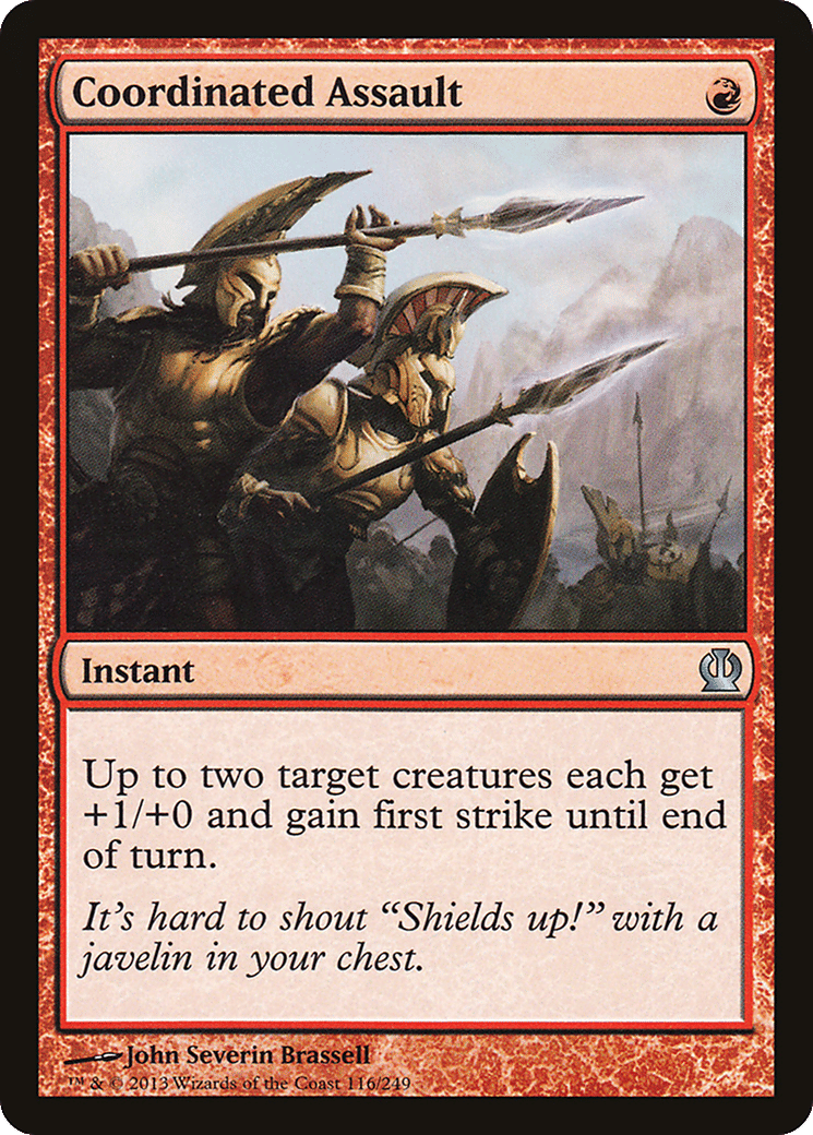 Coordinated Assault — Theros — Magic: The Gathering