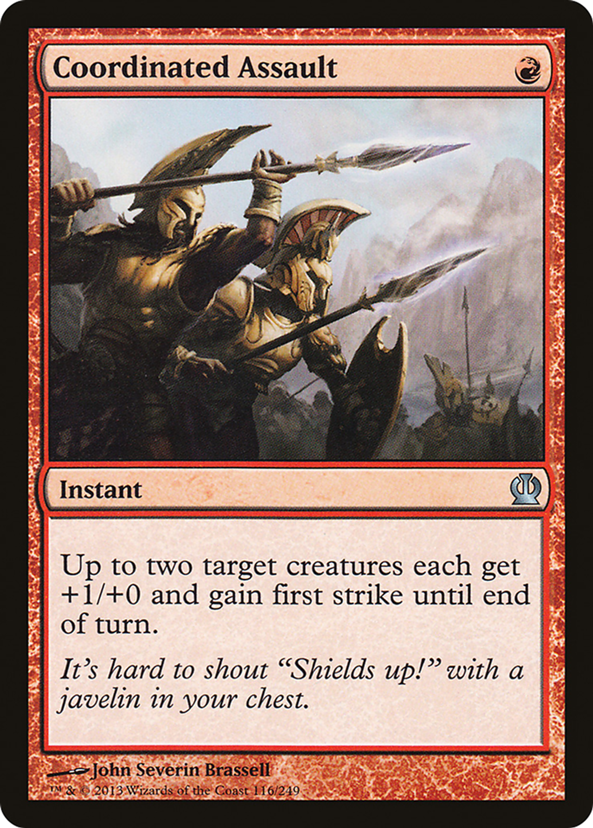 Coordinated Assault — Theros — Magic: The Gathering