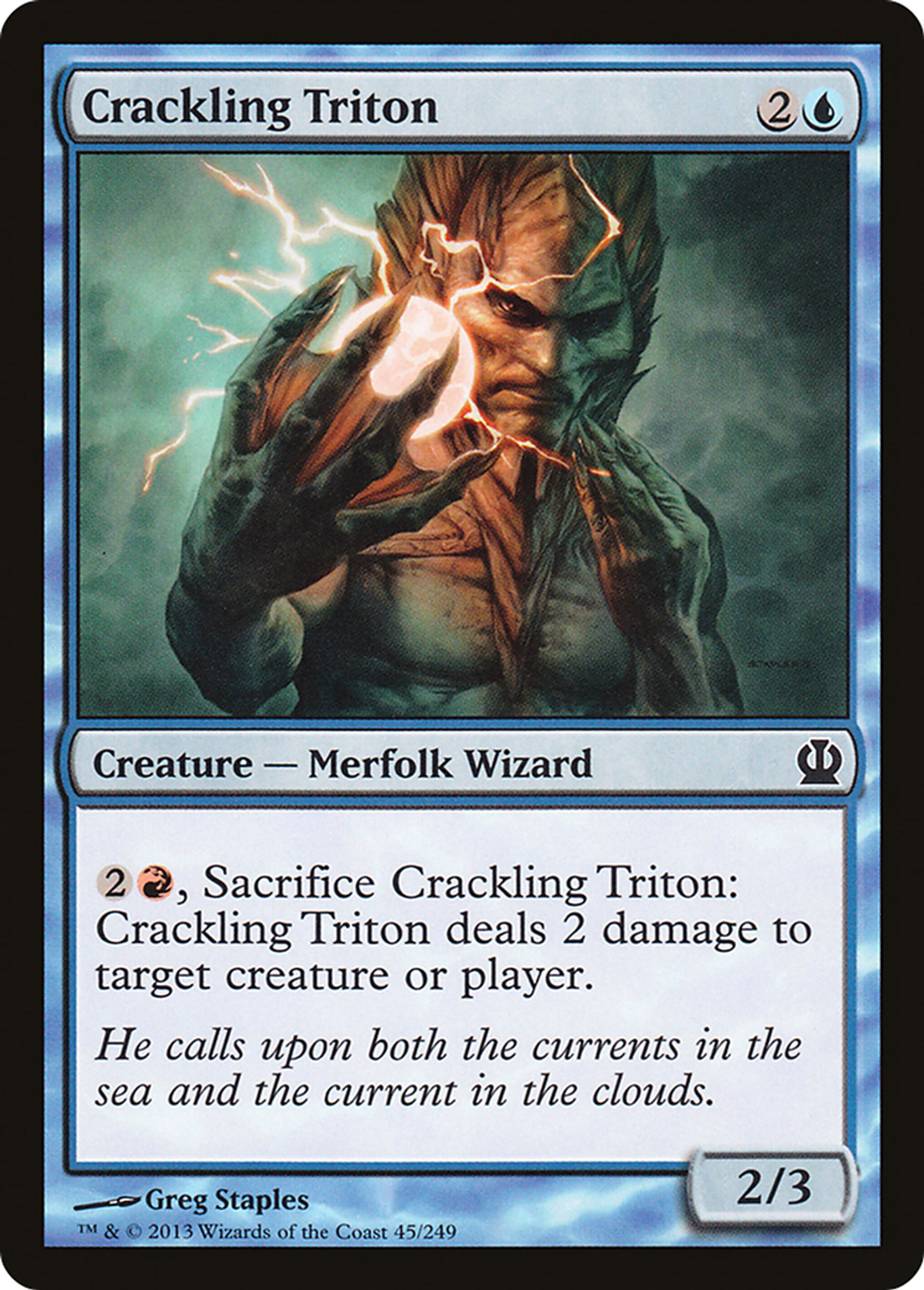 Triton crépitant — Theros — Magic: The Gathering