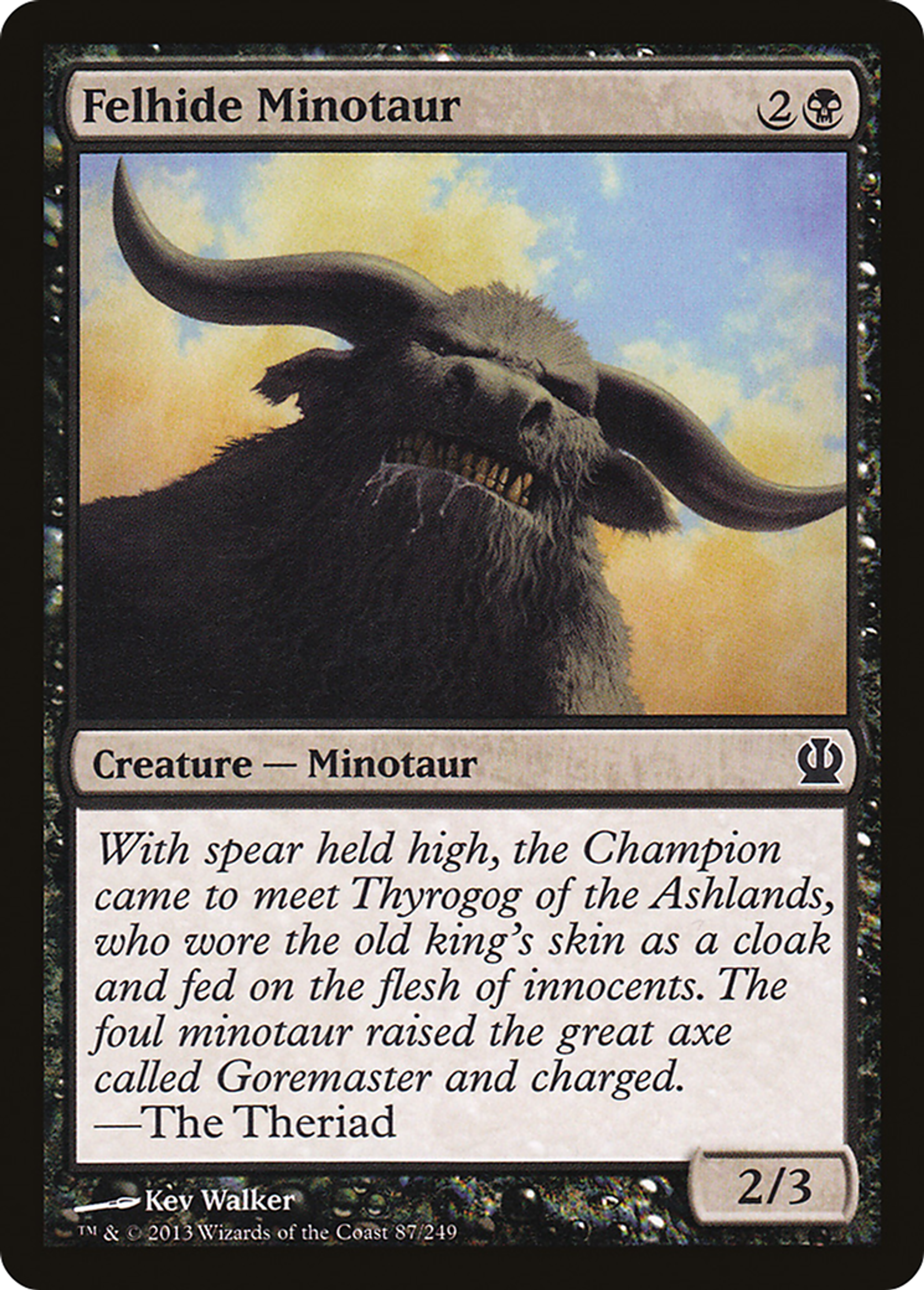 Felhide Minotaur — Theros — Magic: The Gathering