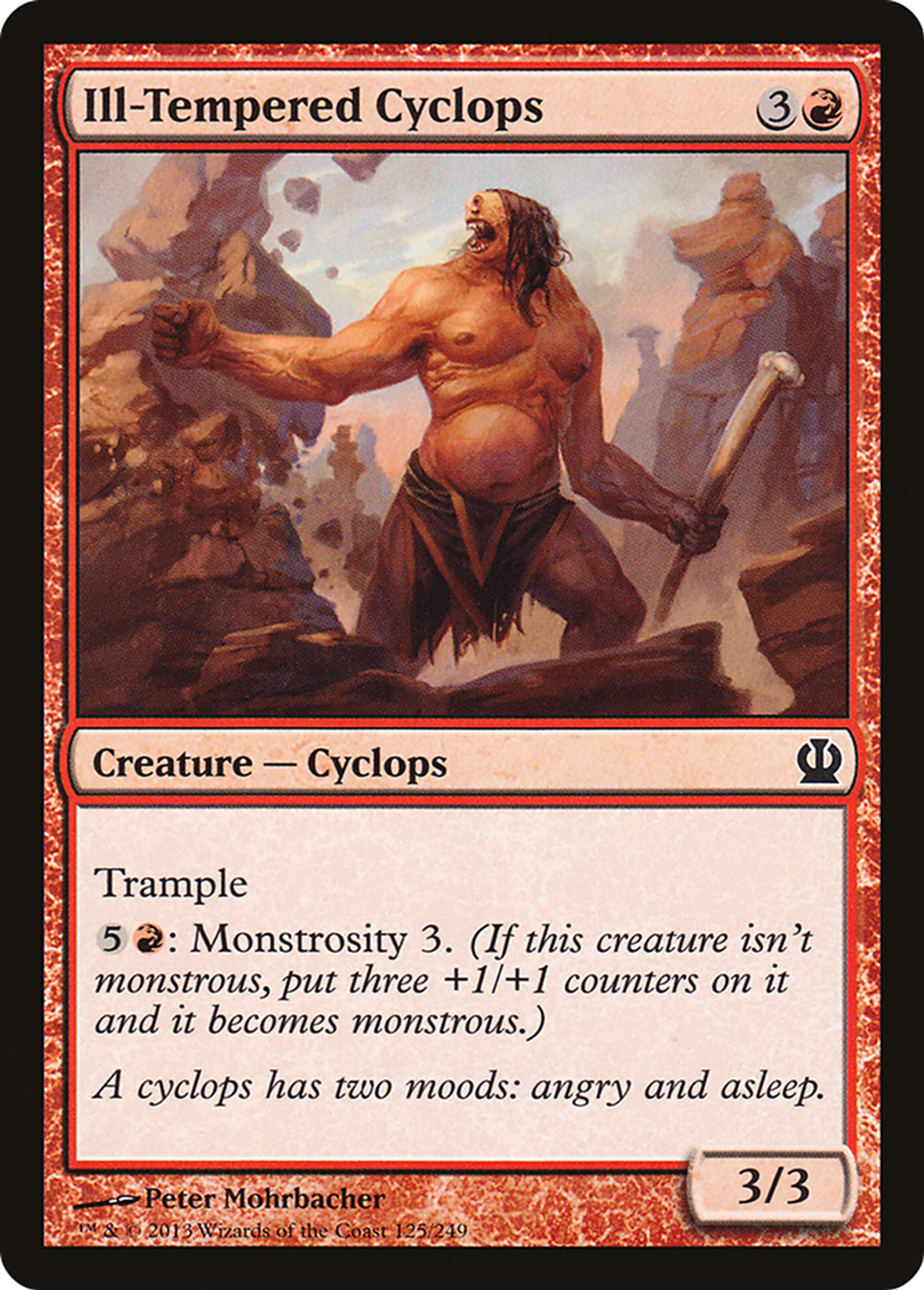 Cyclope irascible — Theros — Magic: The Gathering