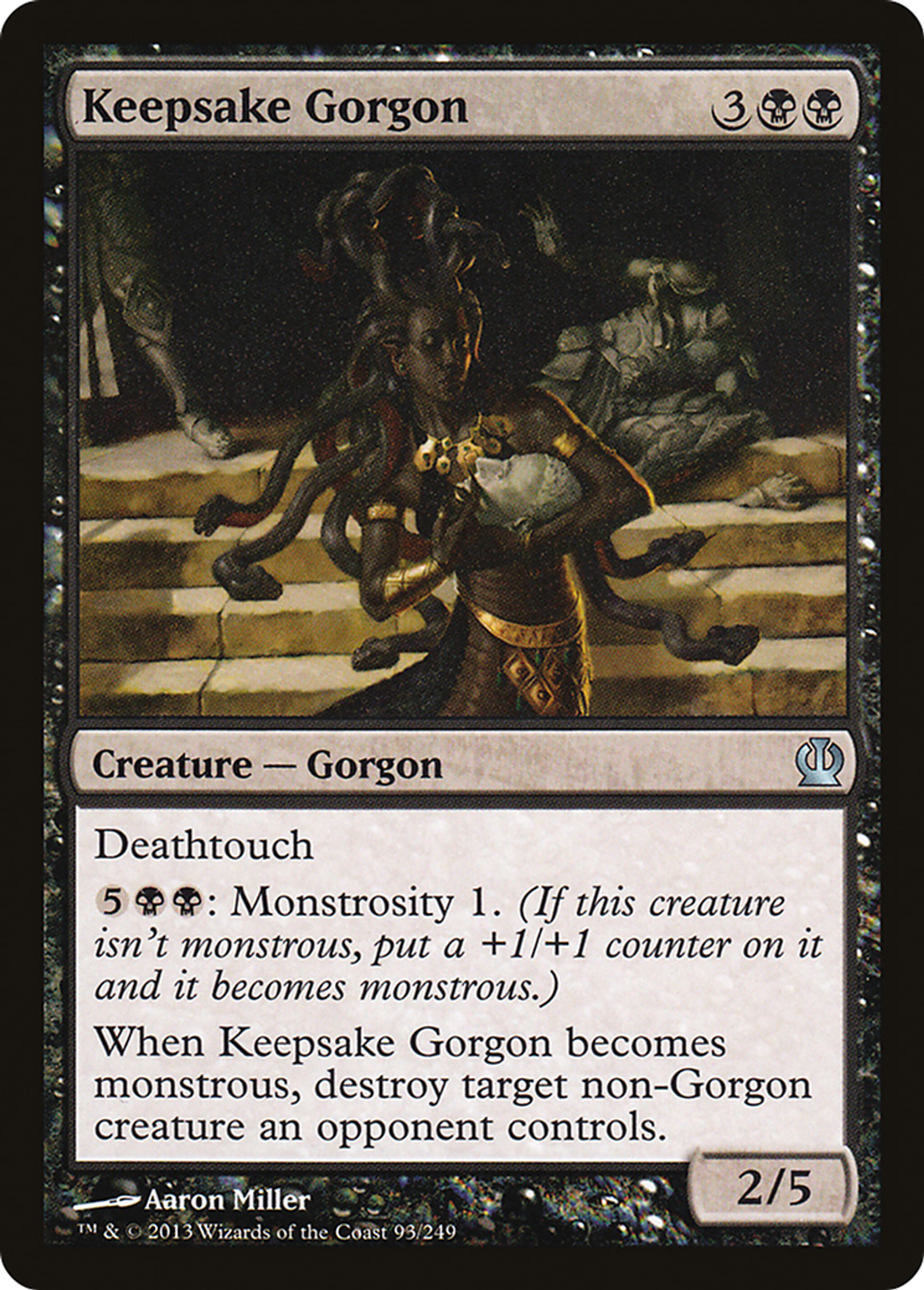 Keepsake Gorgon — Theros — Magic: The Gathering