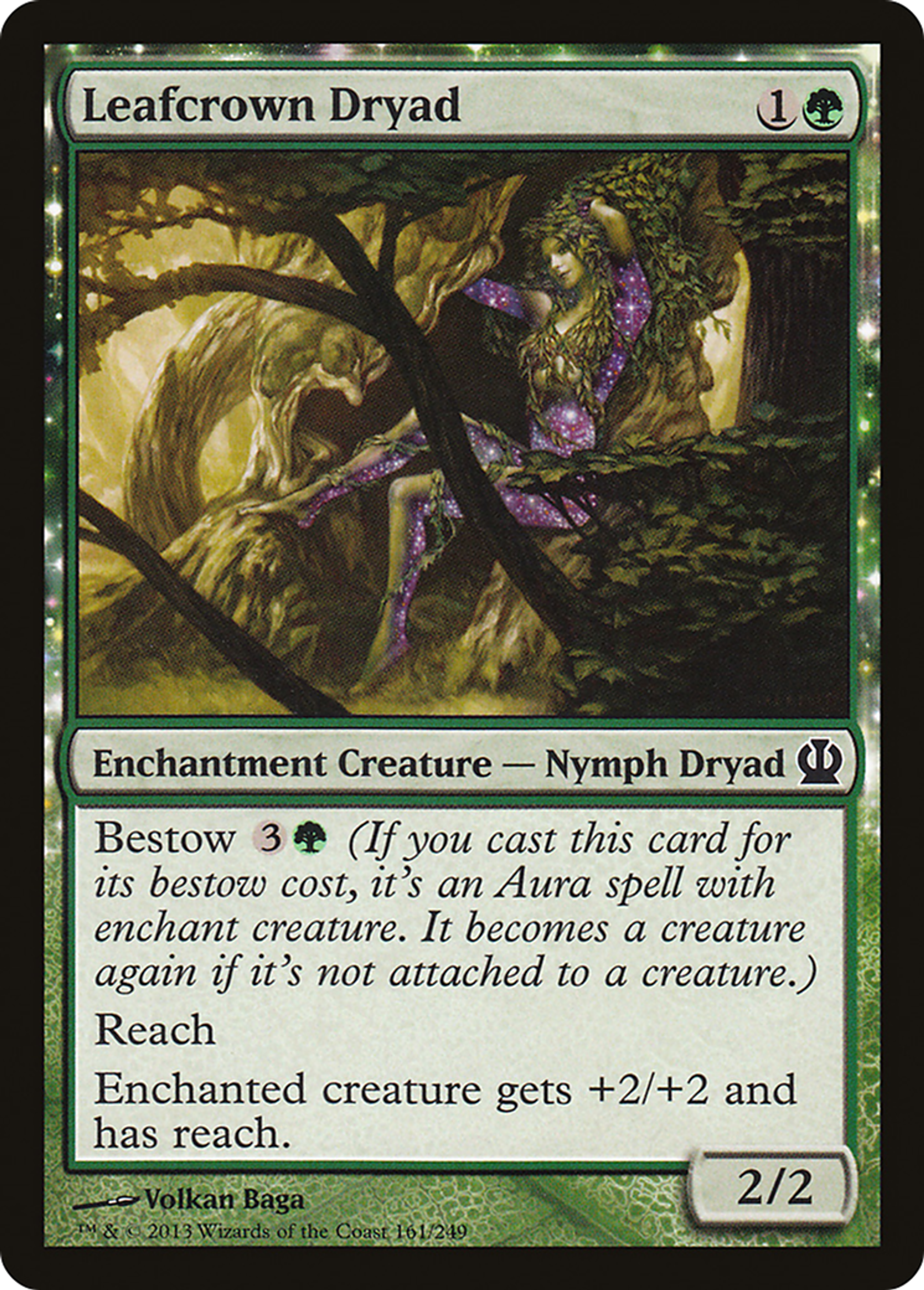 Leafcrown Dryad — Theros — Magic: The Gathering