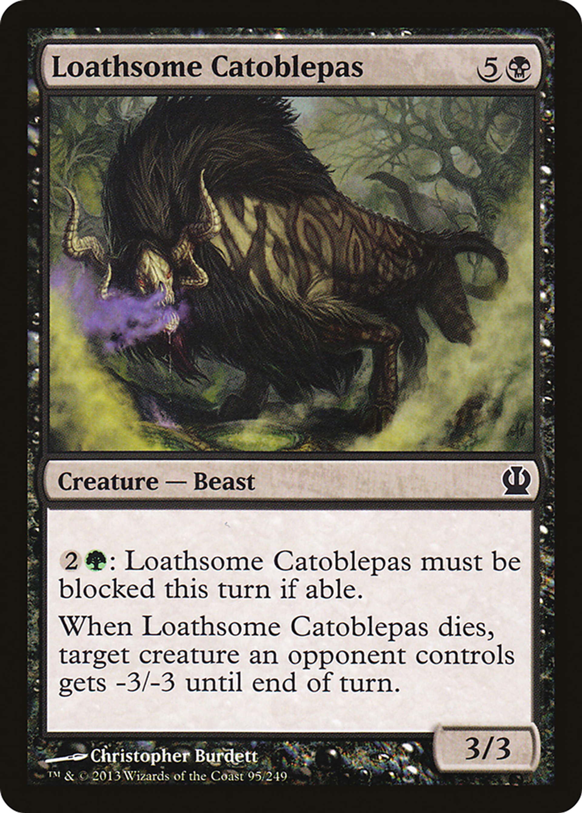 Catoblépas répugnant — Theros — Magic: The Gathering