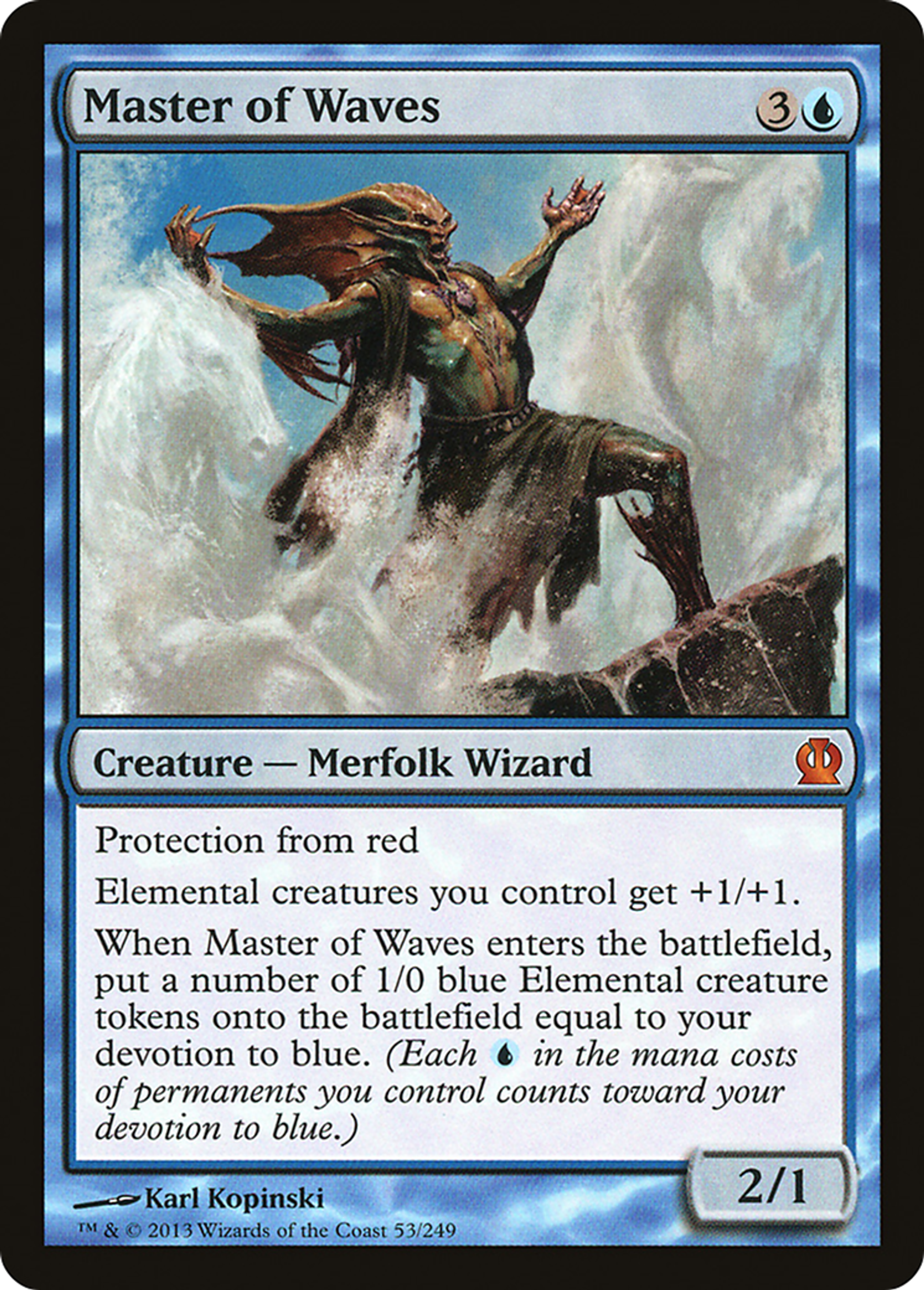 Master of Waves — Theros — Magic: The Gathering