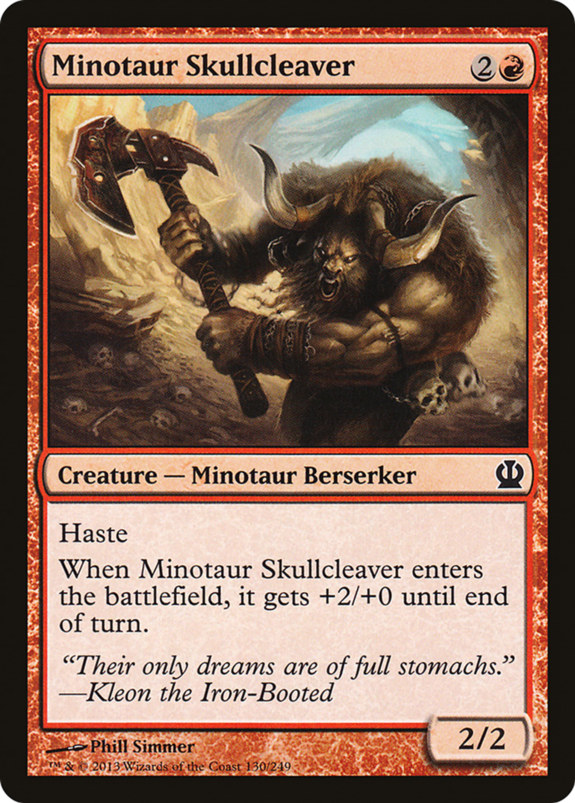 Minotaur Skullcleaver — Theros — Magic: The Gathering